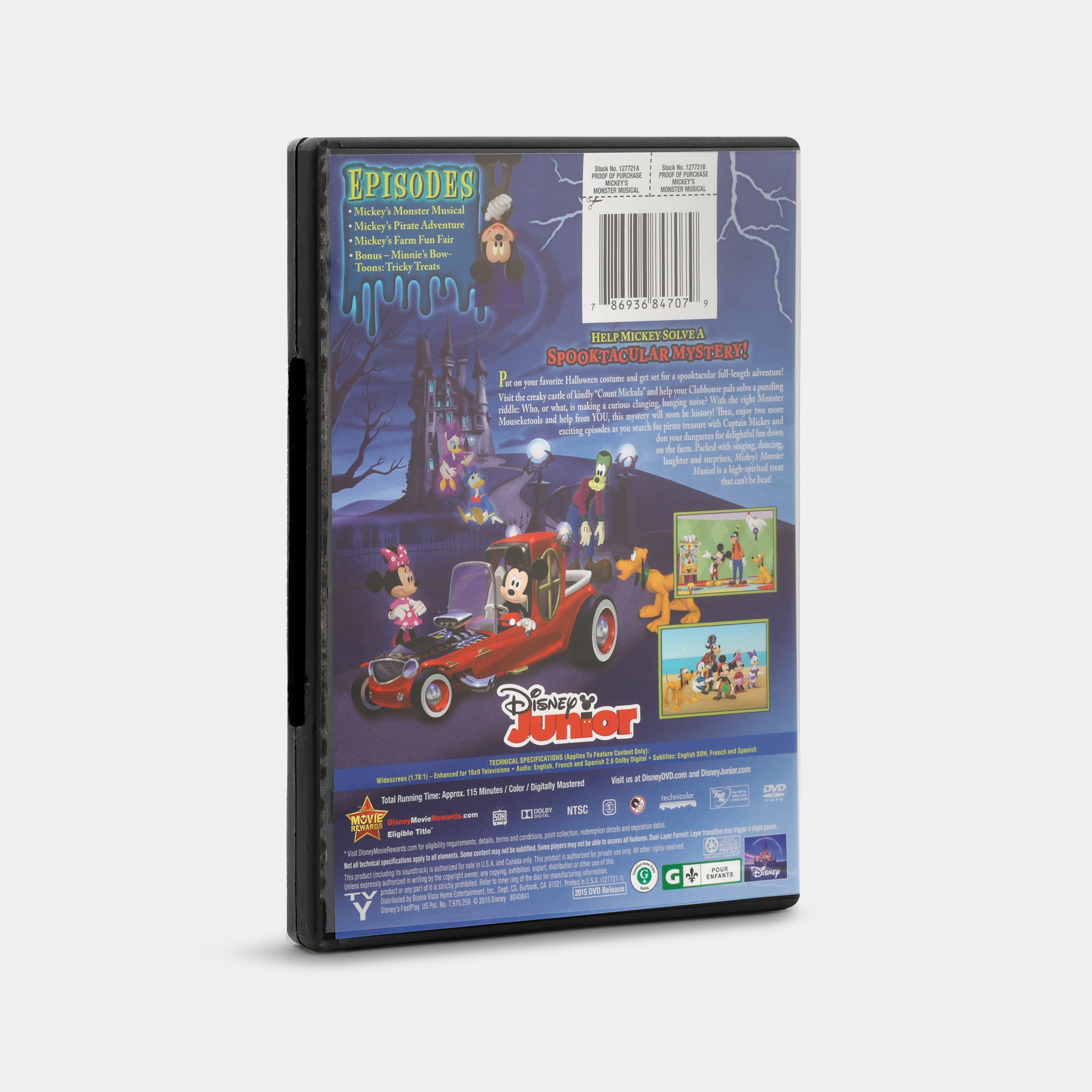 Mickey Mouse Clubhouse: Mickey’s Monster Musical DVD