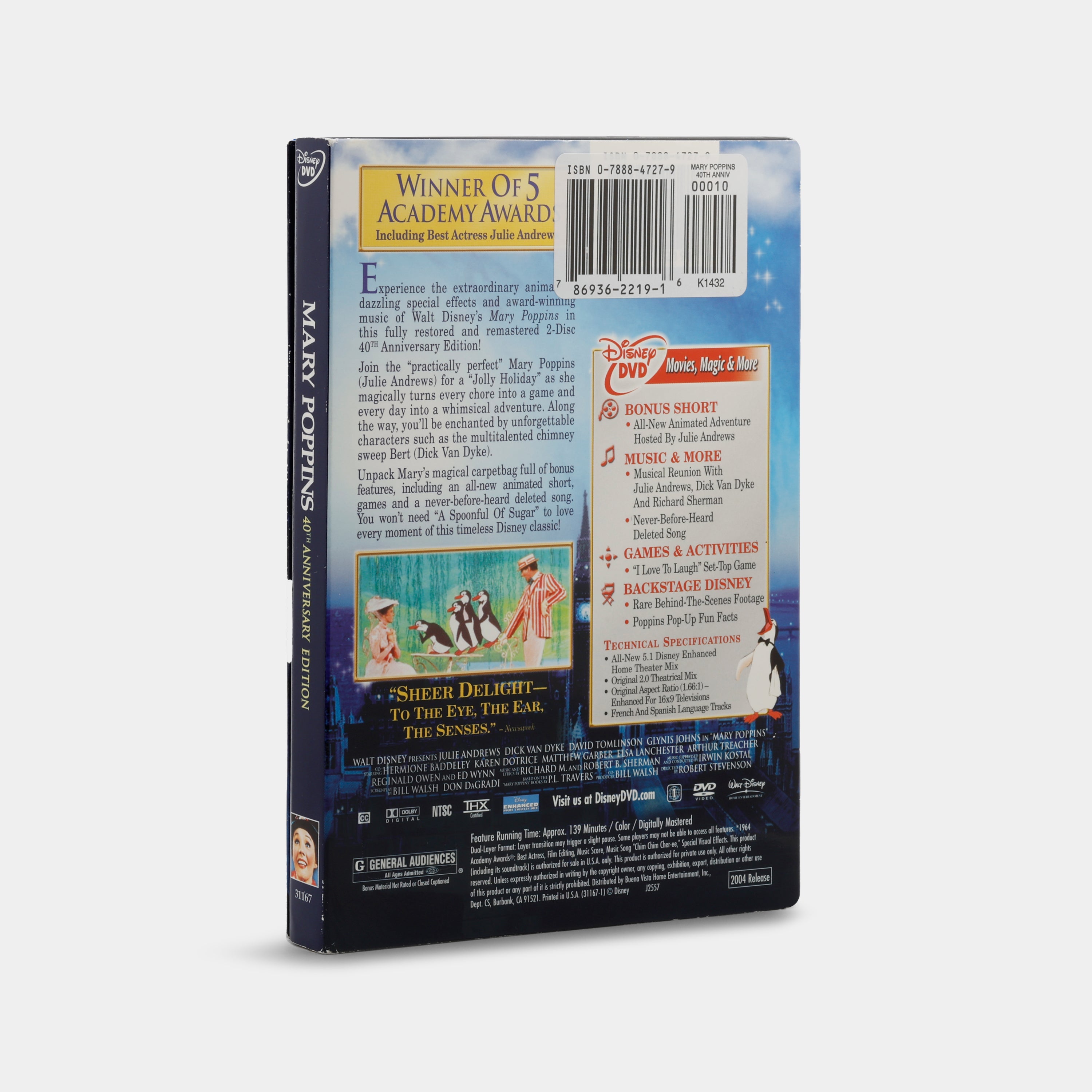 Mary Poppins (40th Anniversary Edition) 2-Disc DVD