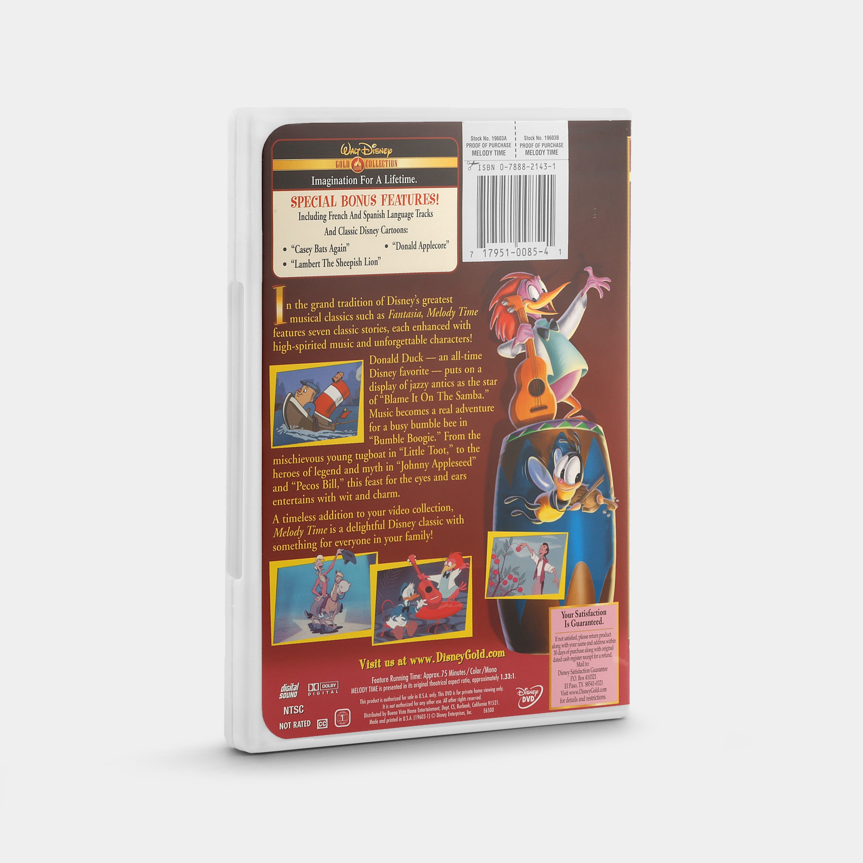 Walt Disney Gold Collection - Melody Time DVD