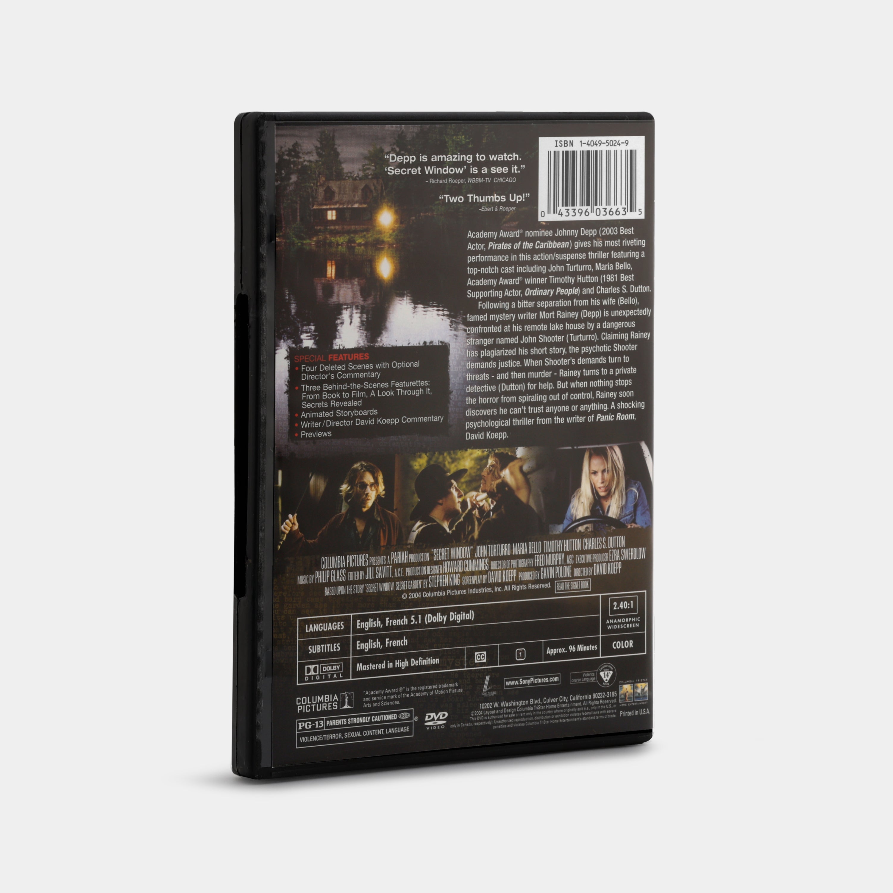 Secret Window (Widescreen) DVD