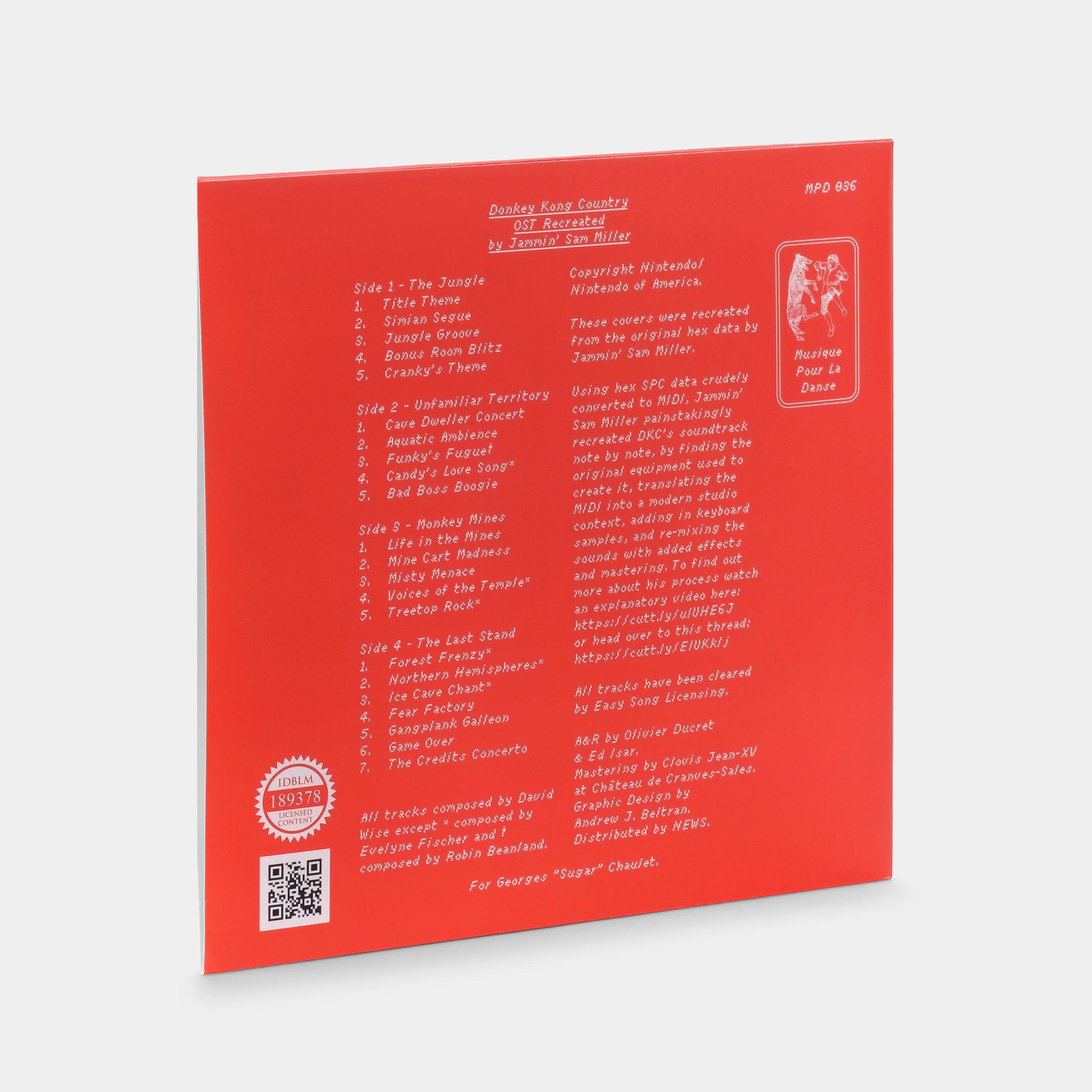 Jammin' Sam Miller – Donkey Kong Country (OST Recreated) 2xLP Banana Yellow Vinyl Record