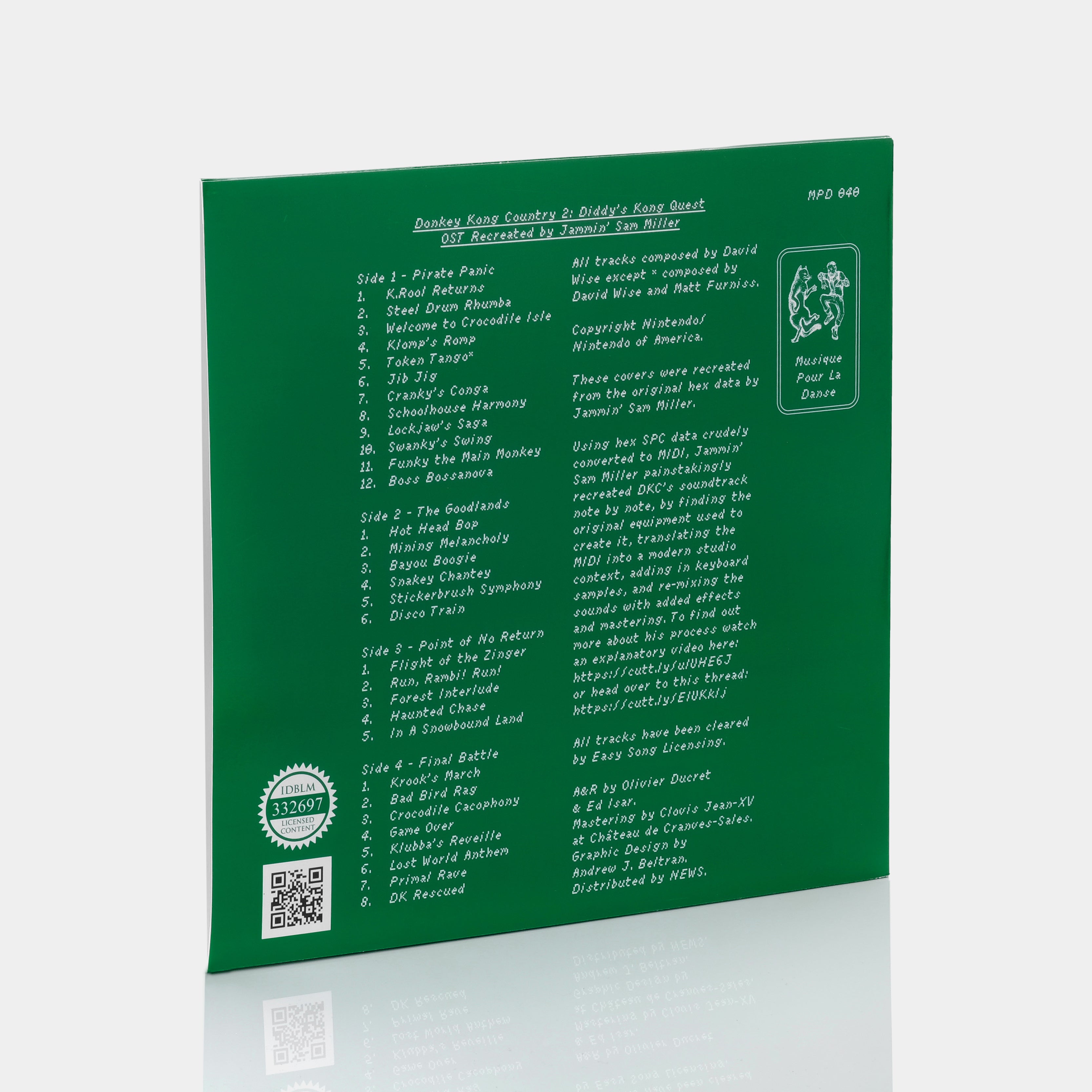 Jammin' Sam Miller – Donkey Kong Country 2: Diddy's Kong Quest (OST Recreated) 2xLP Green Vinyl Record