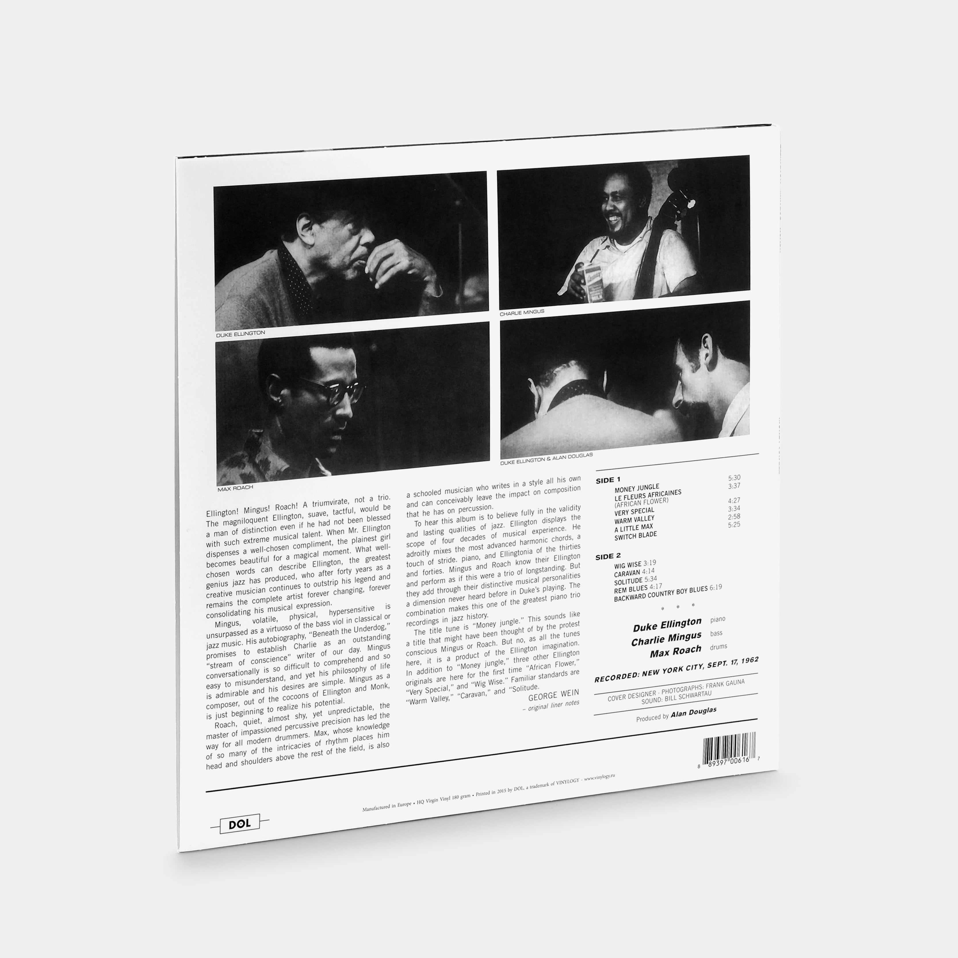 Duke Ellington, Charlie Mingus & Max Roach - Money Jungle LP Vinyl Record