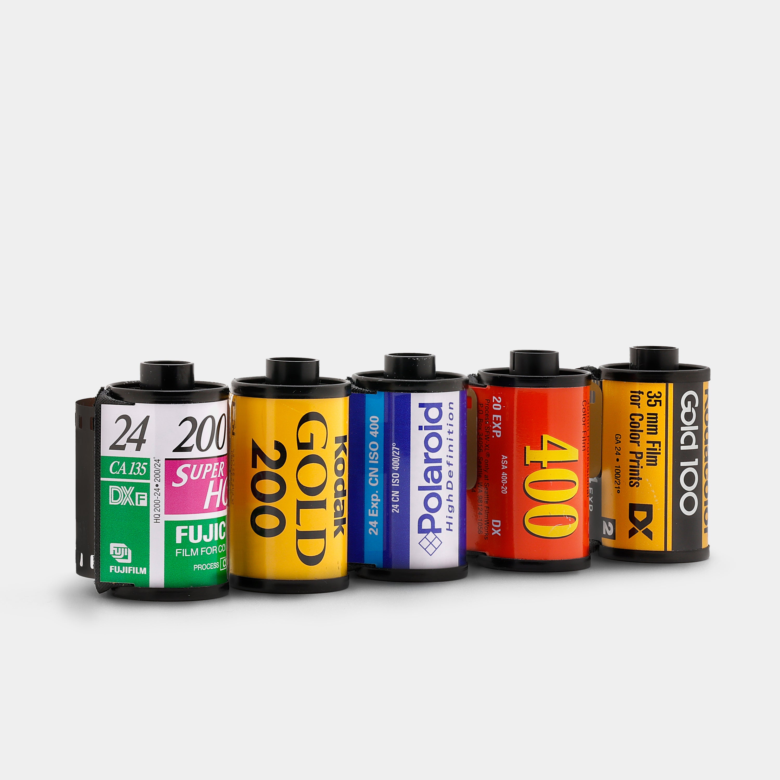 Lot of 5 Miscellaneous Expired 35mm Film Rolls