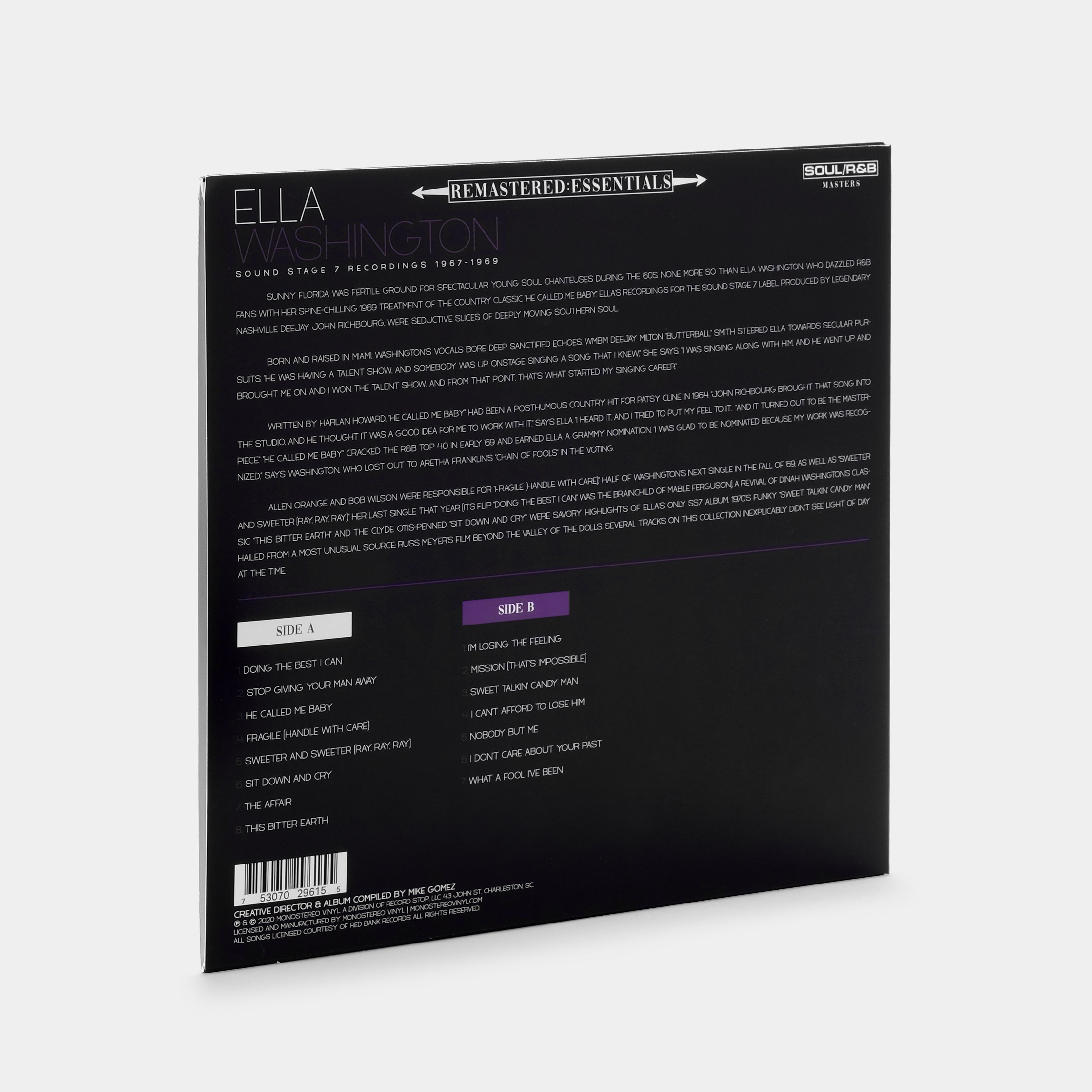 Ella Washington - Sound Stage 7 Recordings 1967-1969 LP Purple Vinyl Record