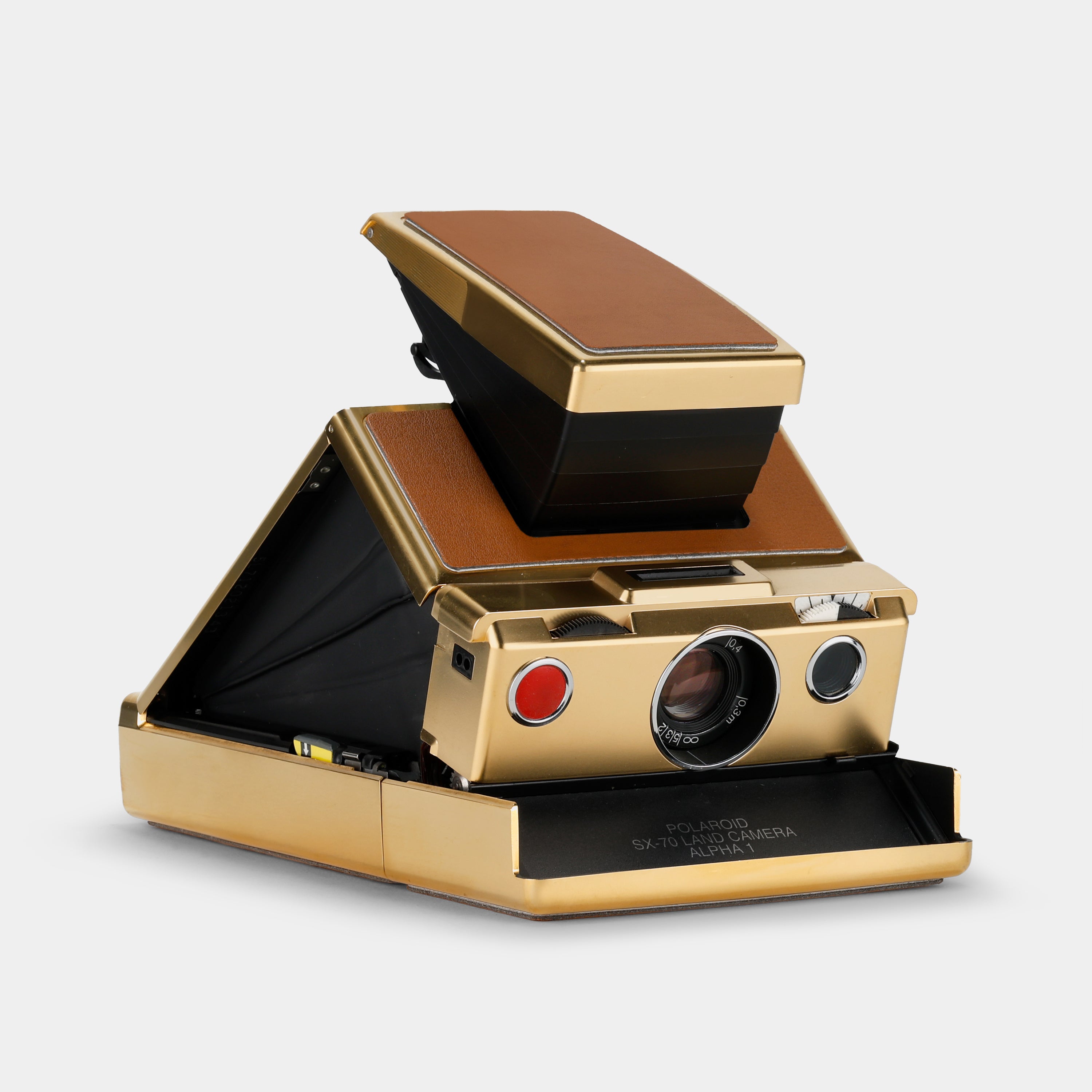 Polaroid SX-70 Alpha Gold-Plated Folding Instant Film Camera