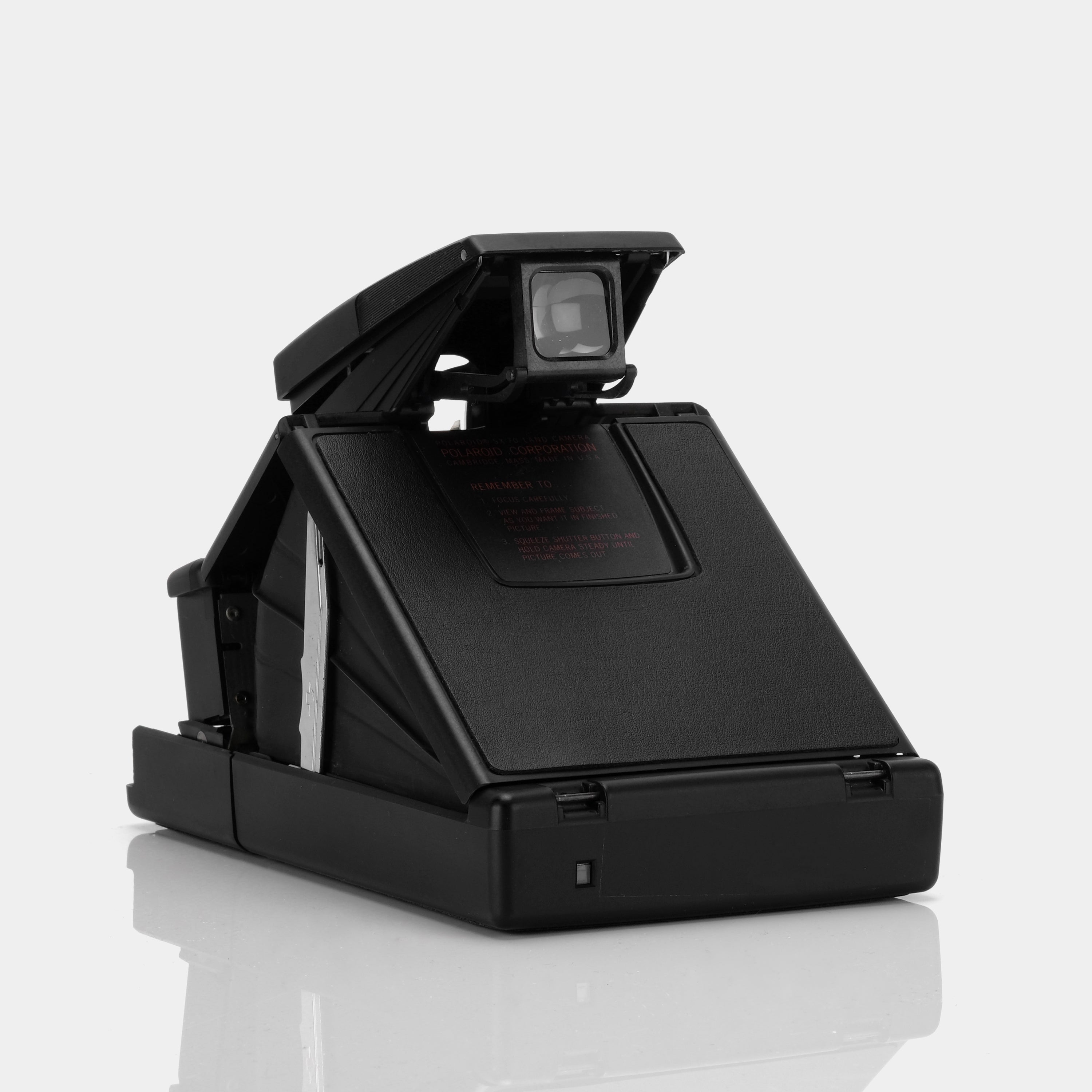 Polaroid SX-70 Executive Black Folding Instant Film Camera