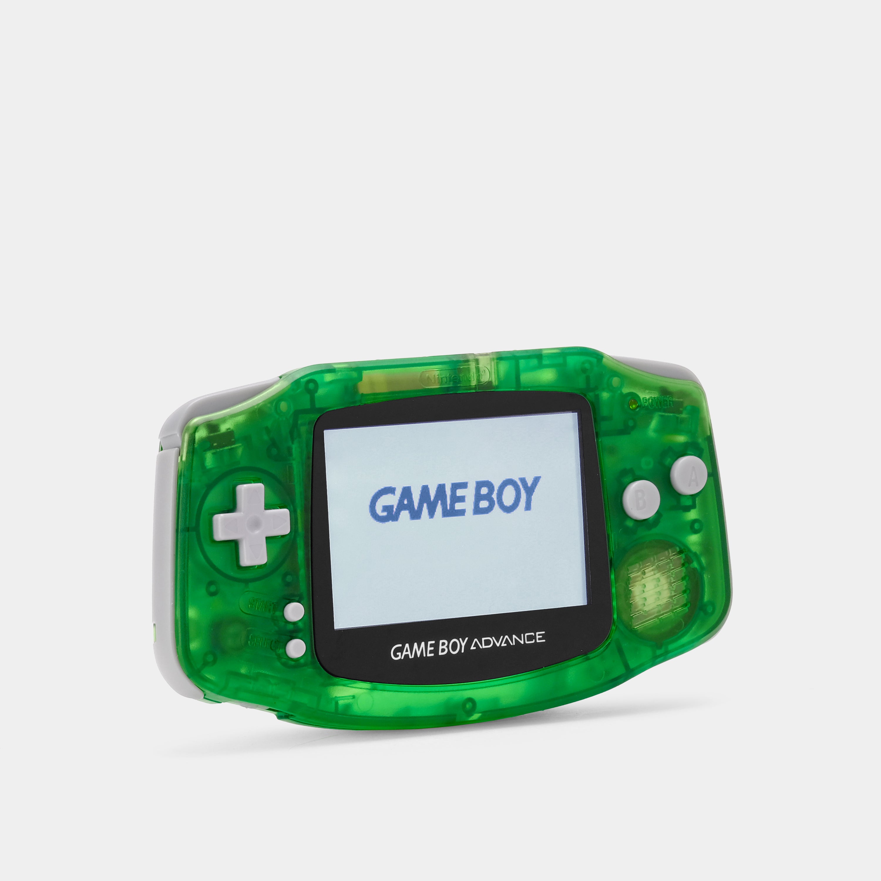 Nintendo Game Boy Advance Transparent Green Game Console With Backlit Screen
