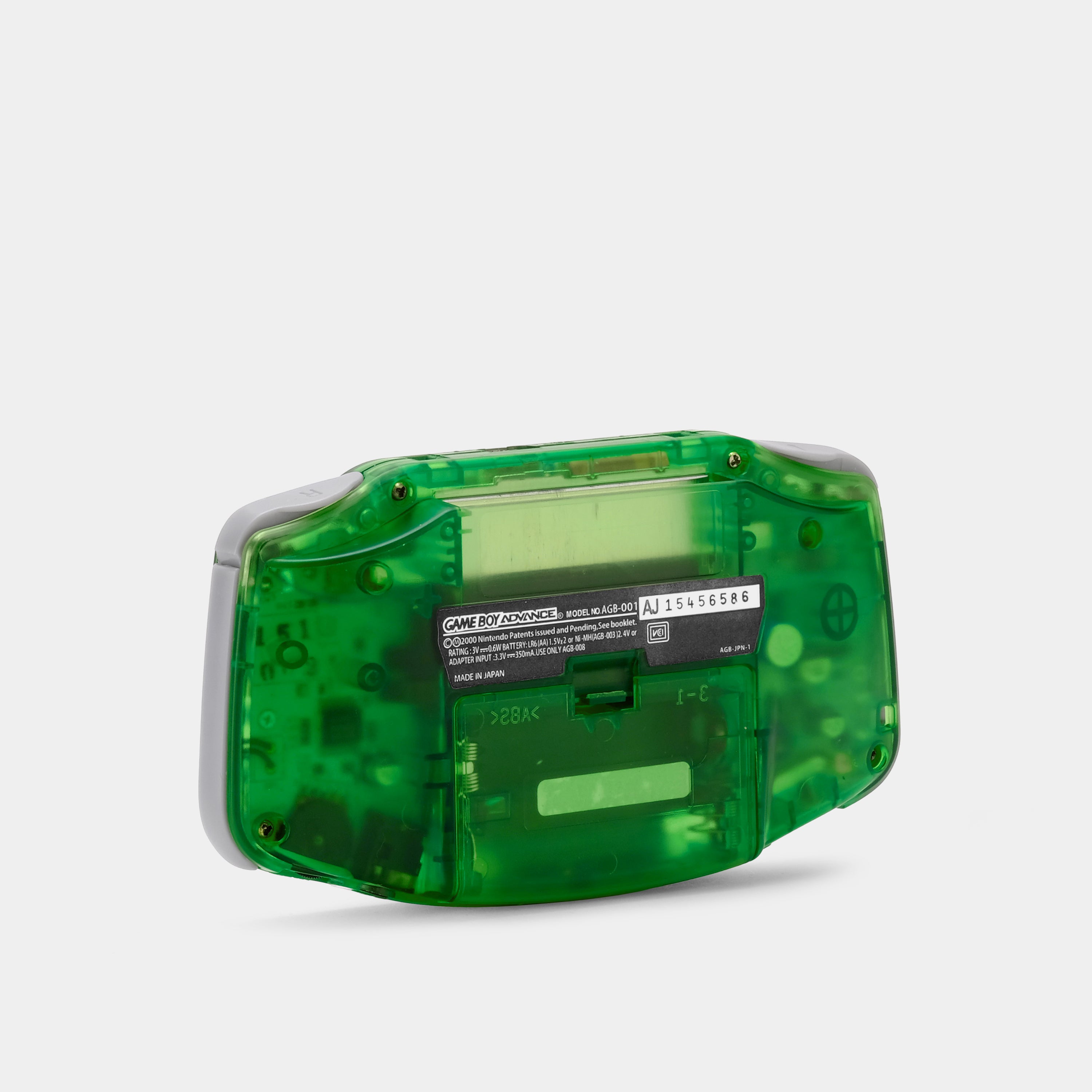 Nintendo Game Boy Advance Transparent Green Game Console With Backlit Screen