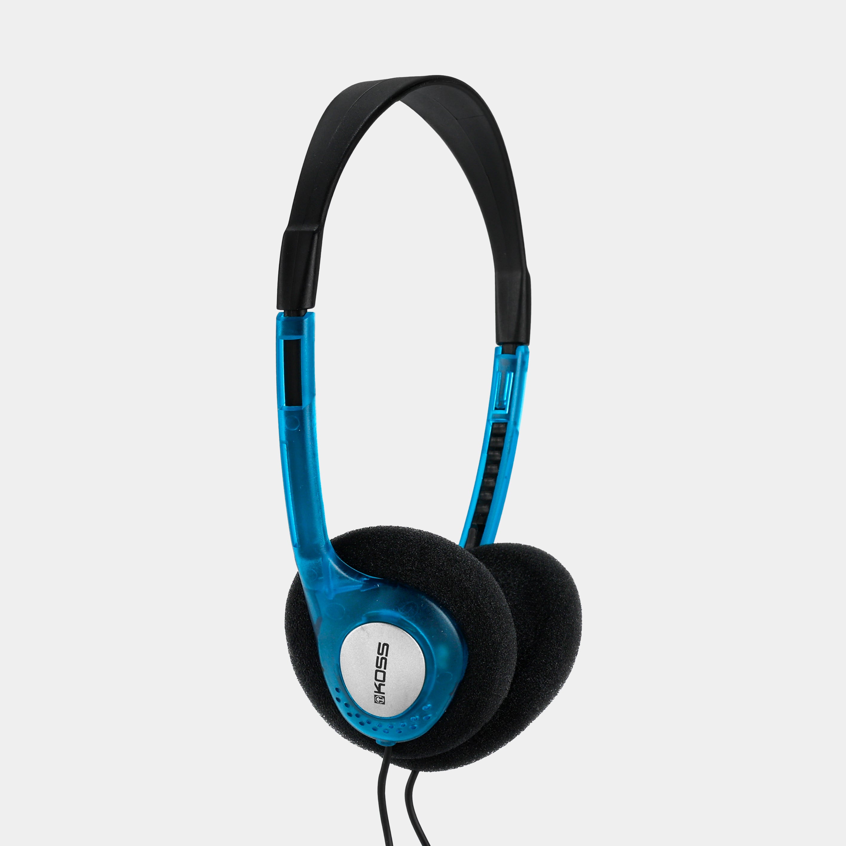 Koss Transparent Blue On-Ear Headphones – Retrospekt