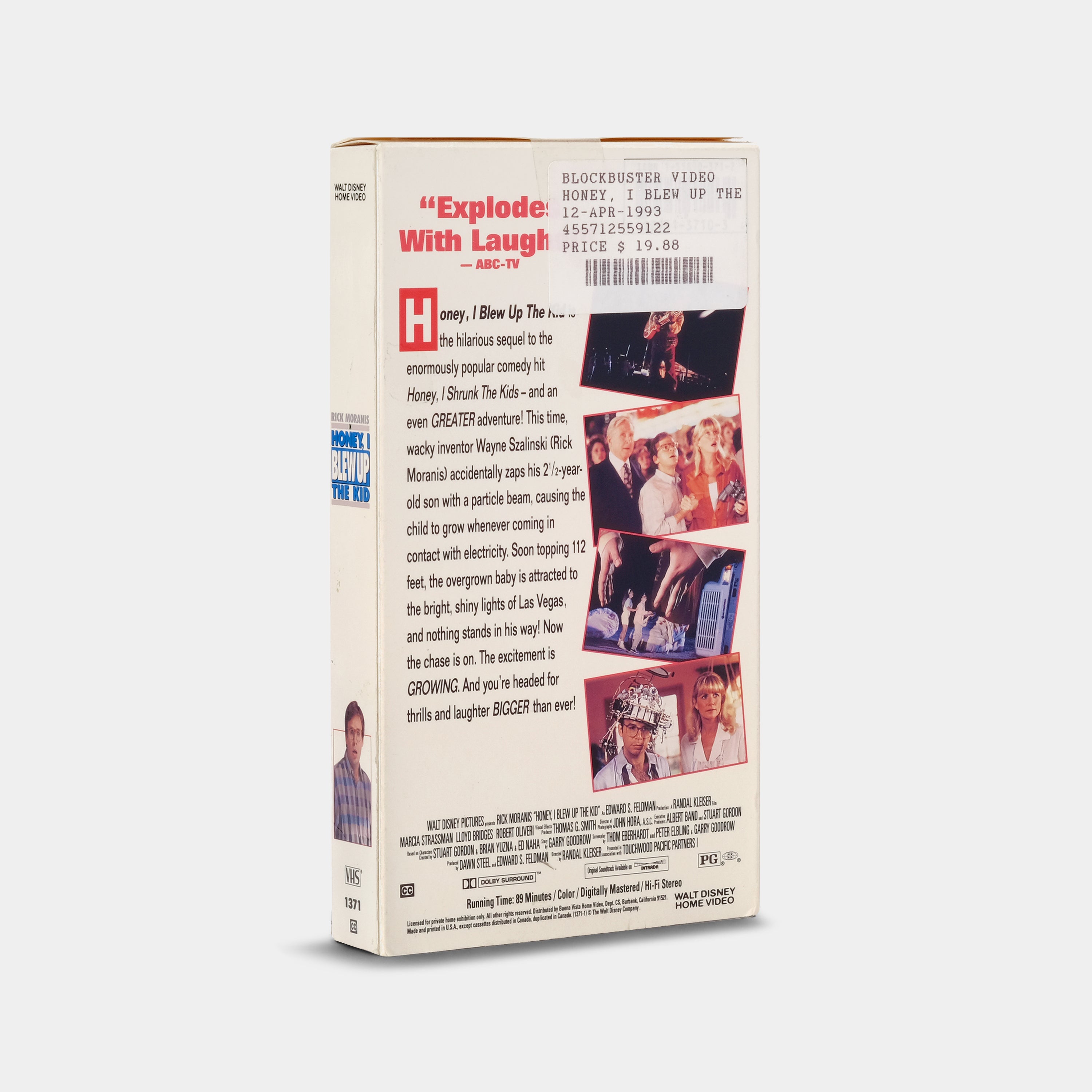 Honey, I Blew Up The Kid VHS Tape