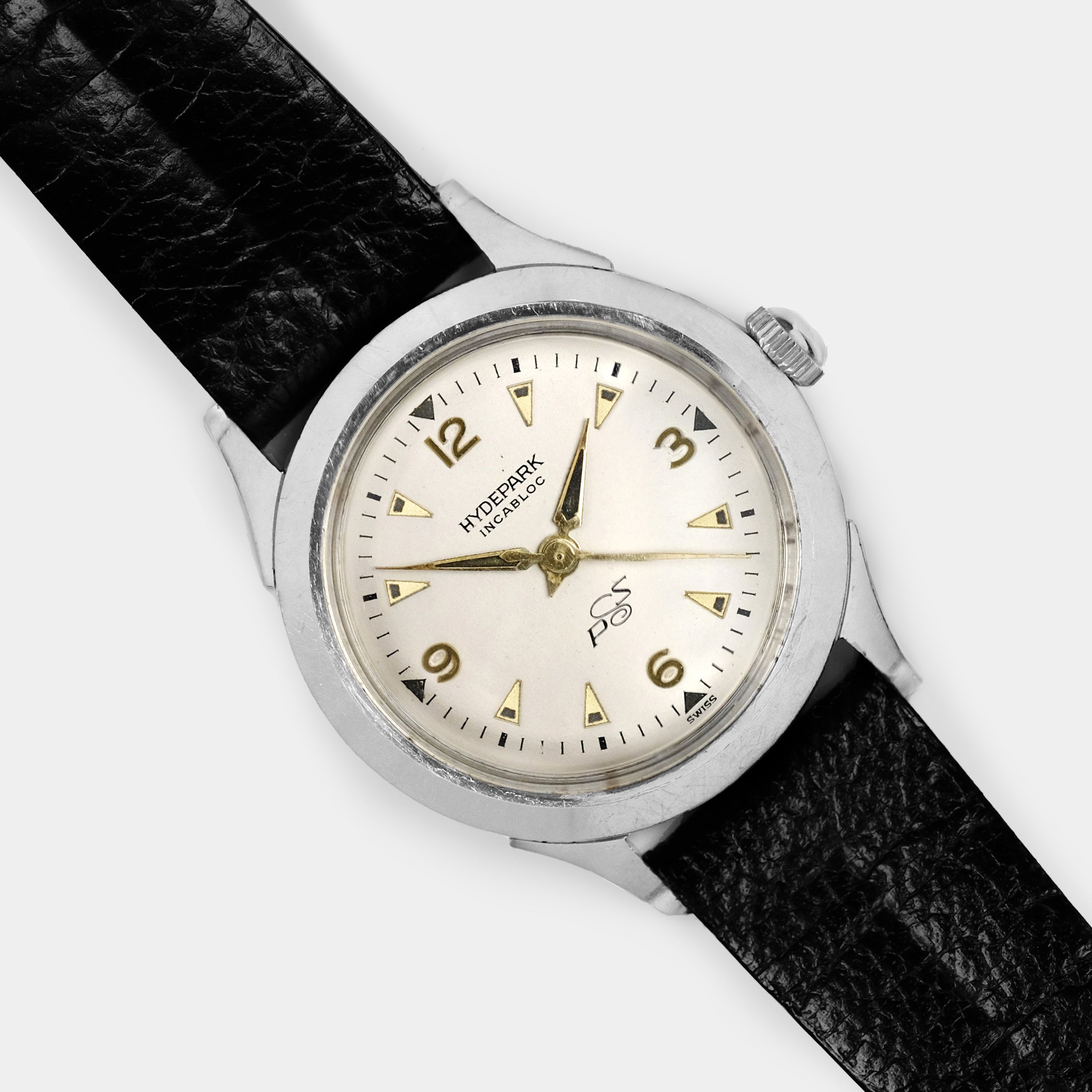 Hydepark Time-Only Manual-Wind Circa 1950s Wristwatch