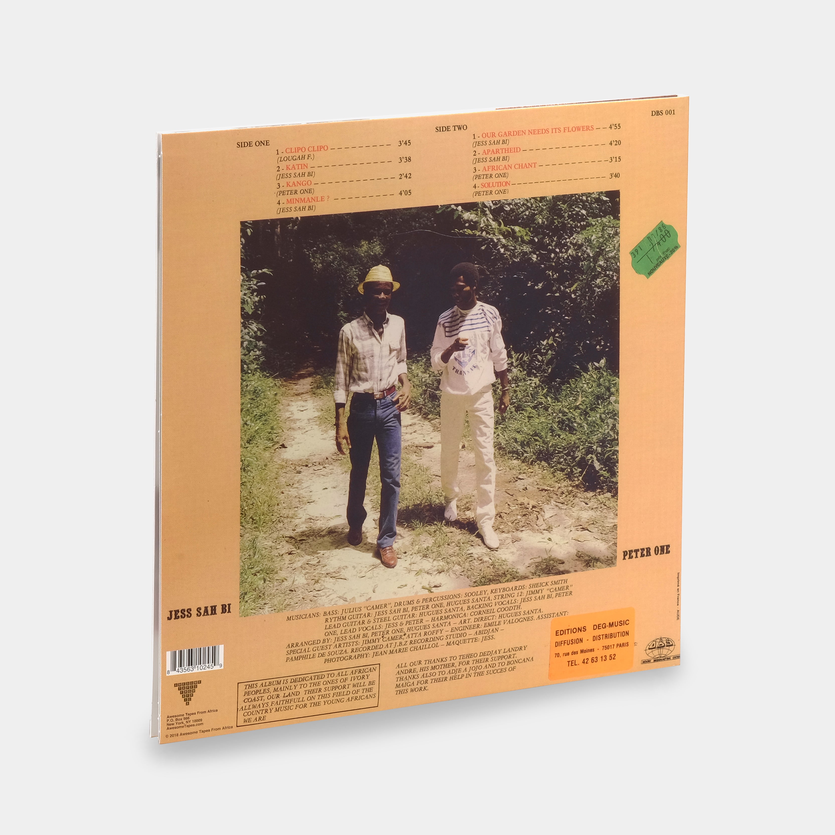 Jess Sah Bi & Peter One - Our Garden Needs Its Flowers LP Vinyl Record