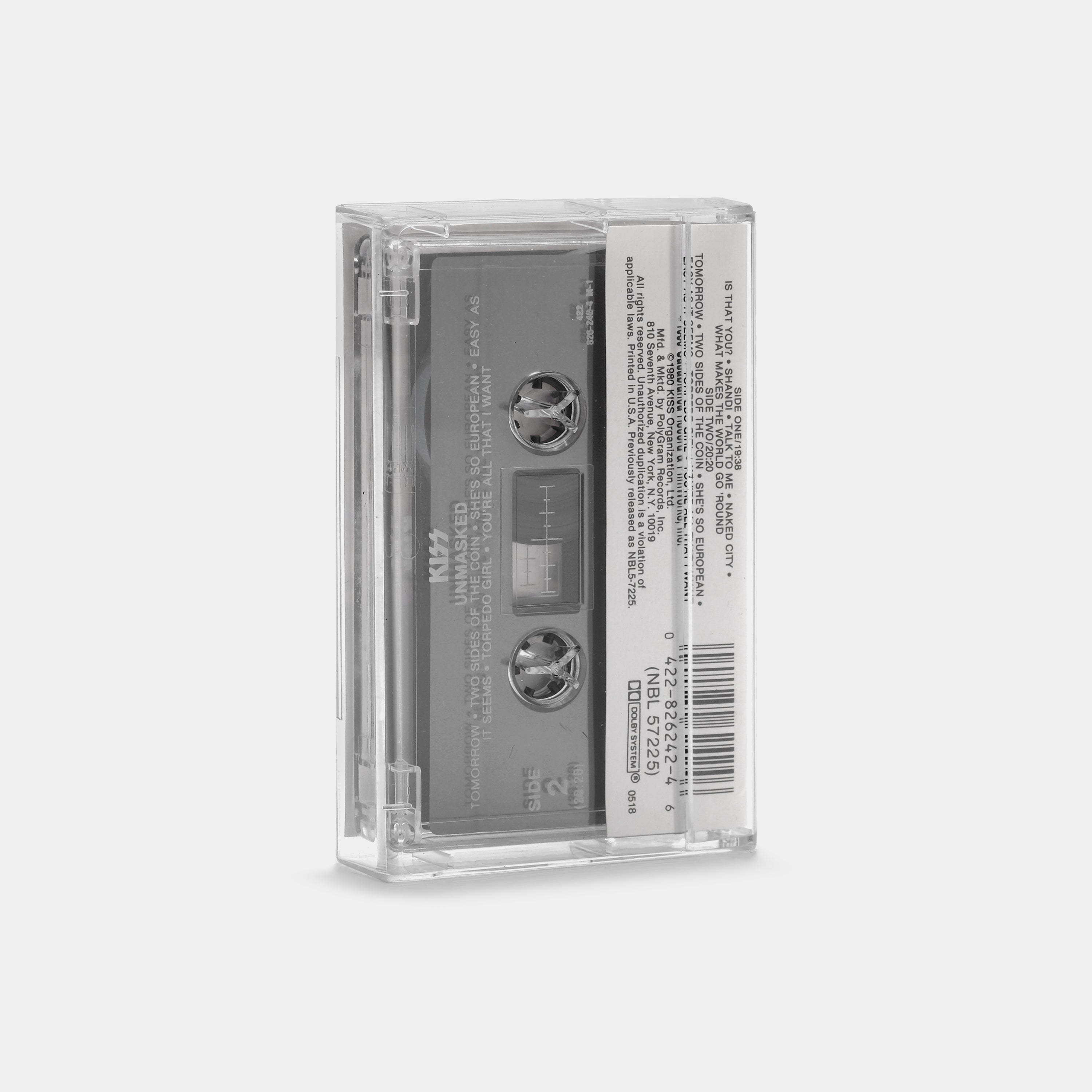 KISS - Unmasked Cassette Tape