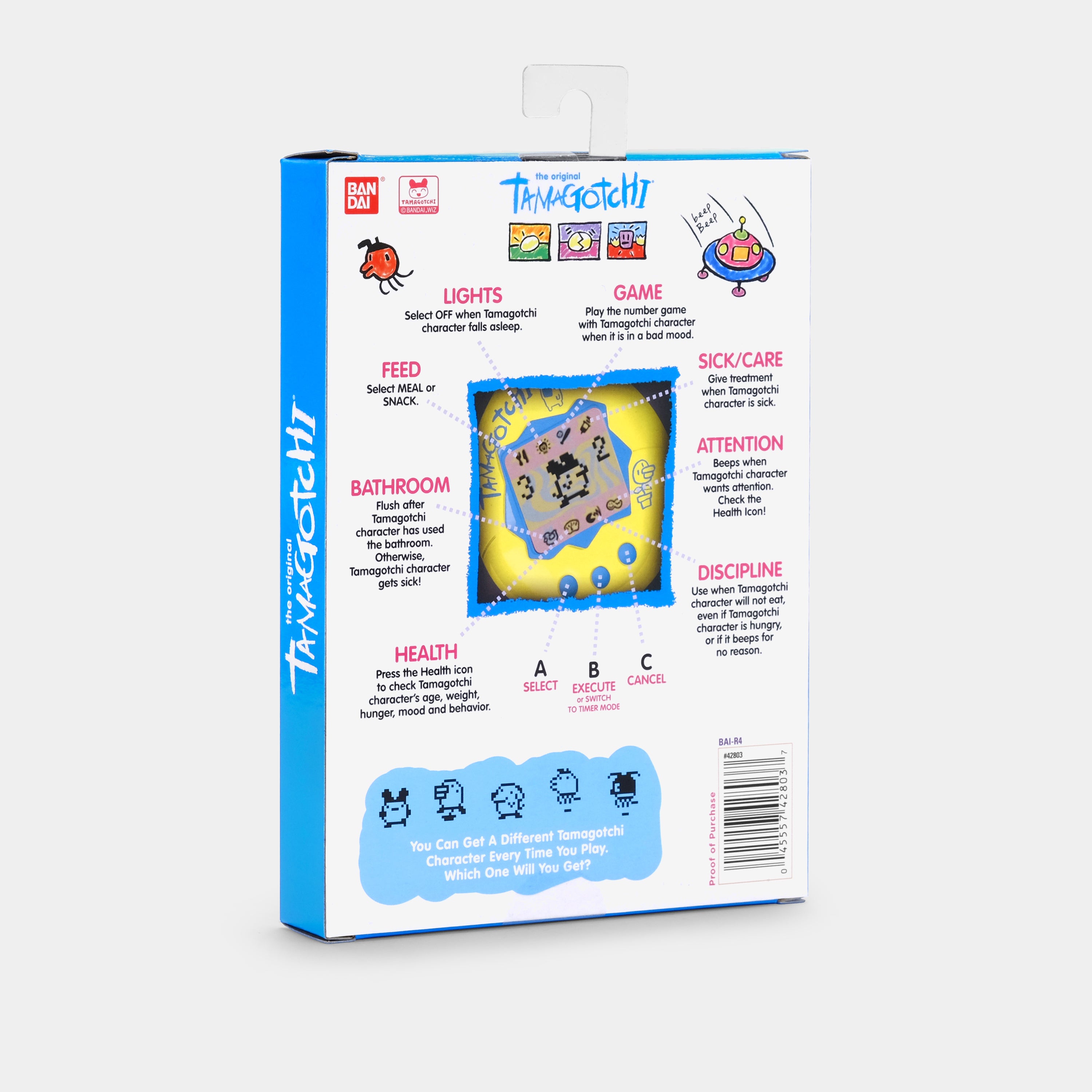 Original Tamagotchi (Gen. 2) White and Pink Virtual Pet