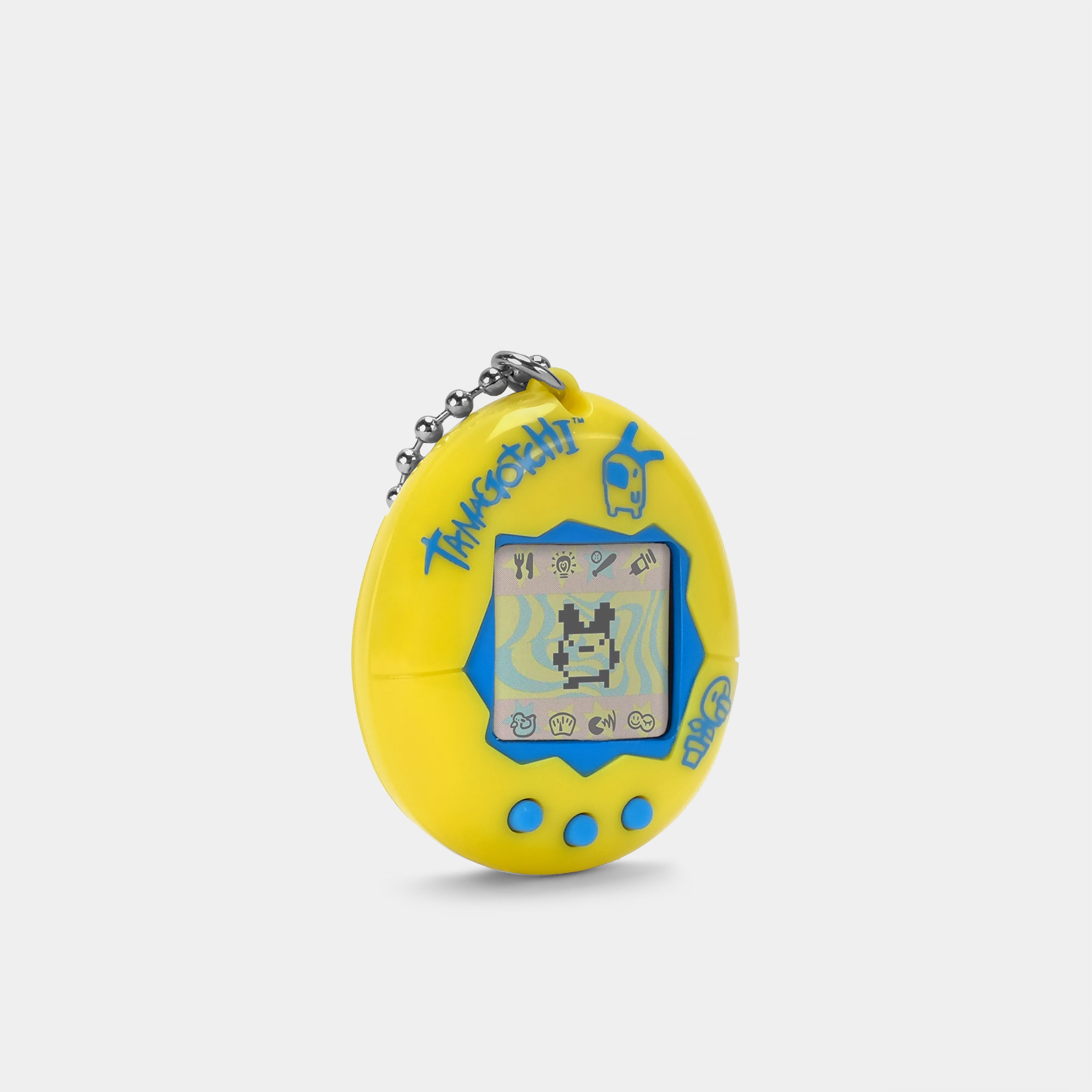 Original Tamagotchi (Gen. 2) Yellow with Blue Virtual Pet