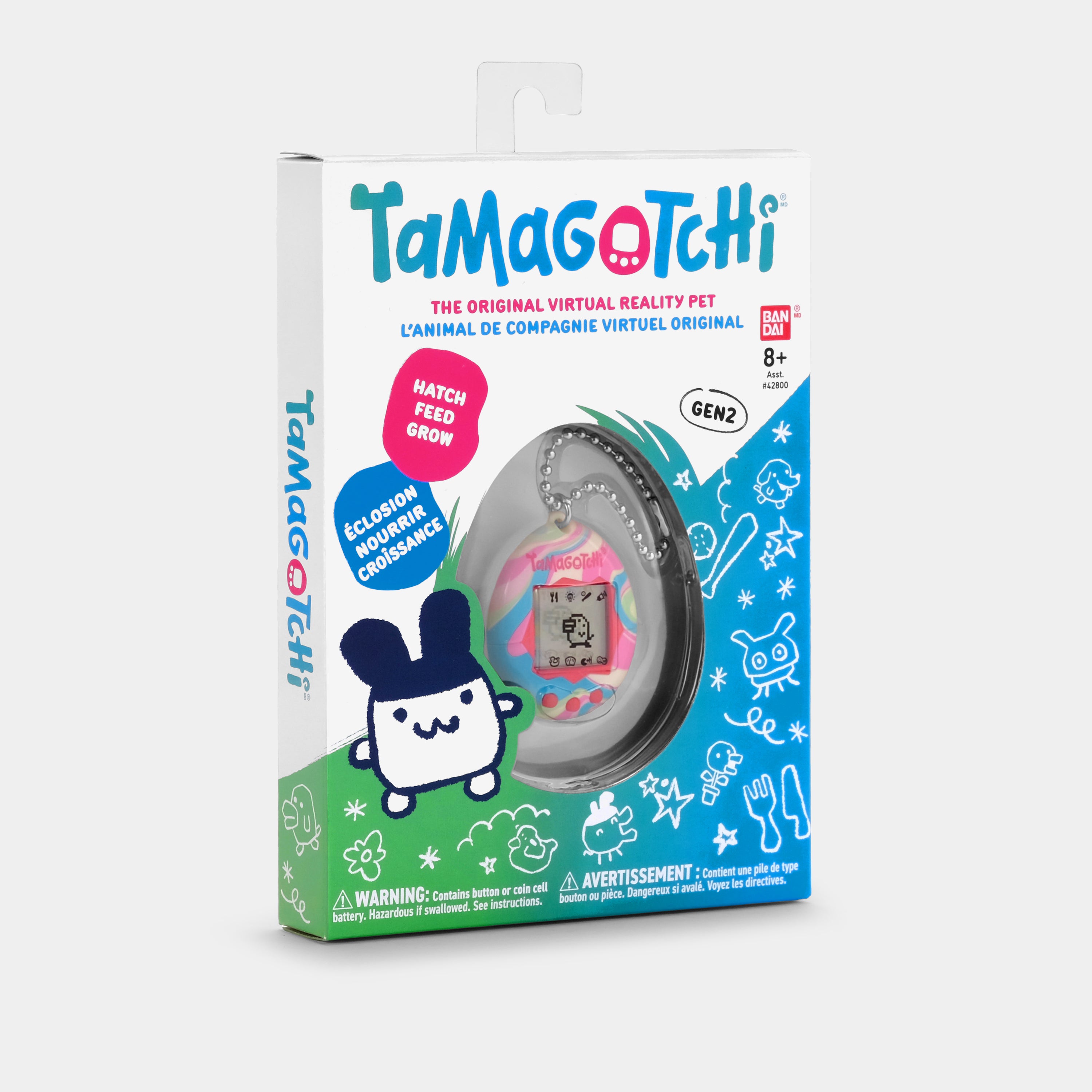 Original Tamagotchi (Gen. 2) Pastel Marble Virtual Pet