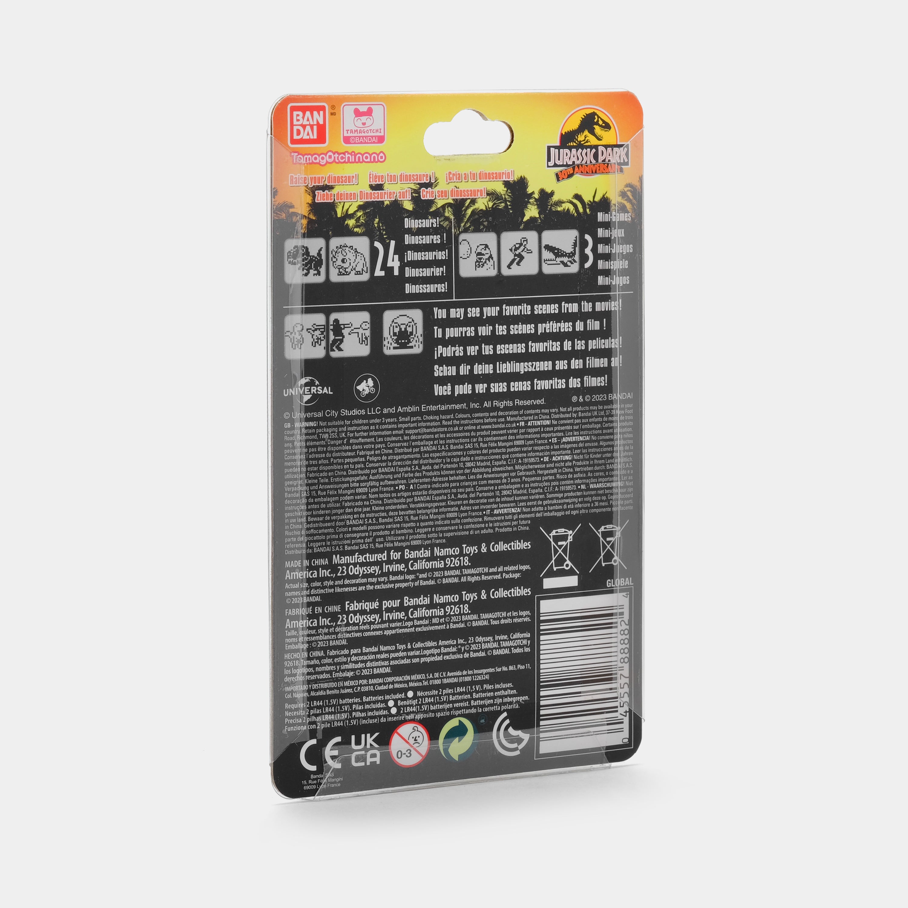 Tamagotchi Nano X Jurassic Park - Dinosaur Egg Virtual Pet