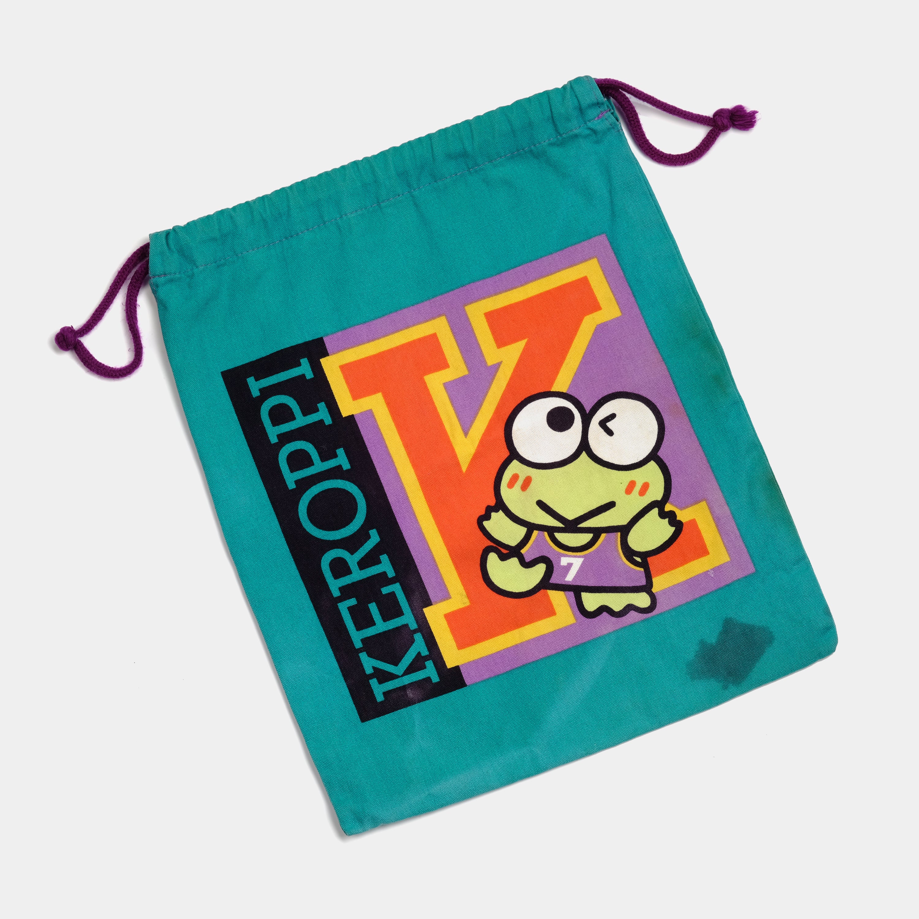 Vintage Kero Kero Keroppi Drawstring Bag