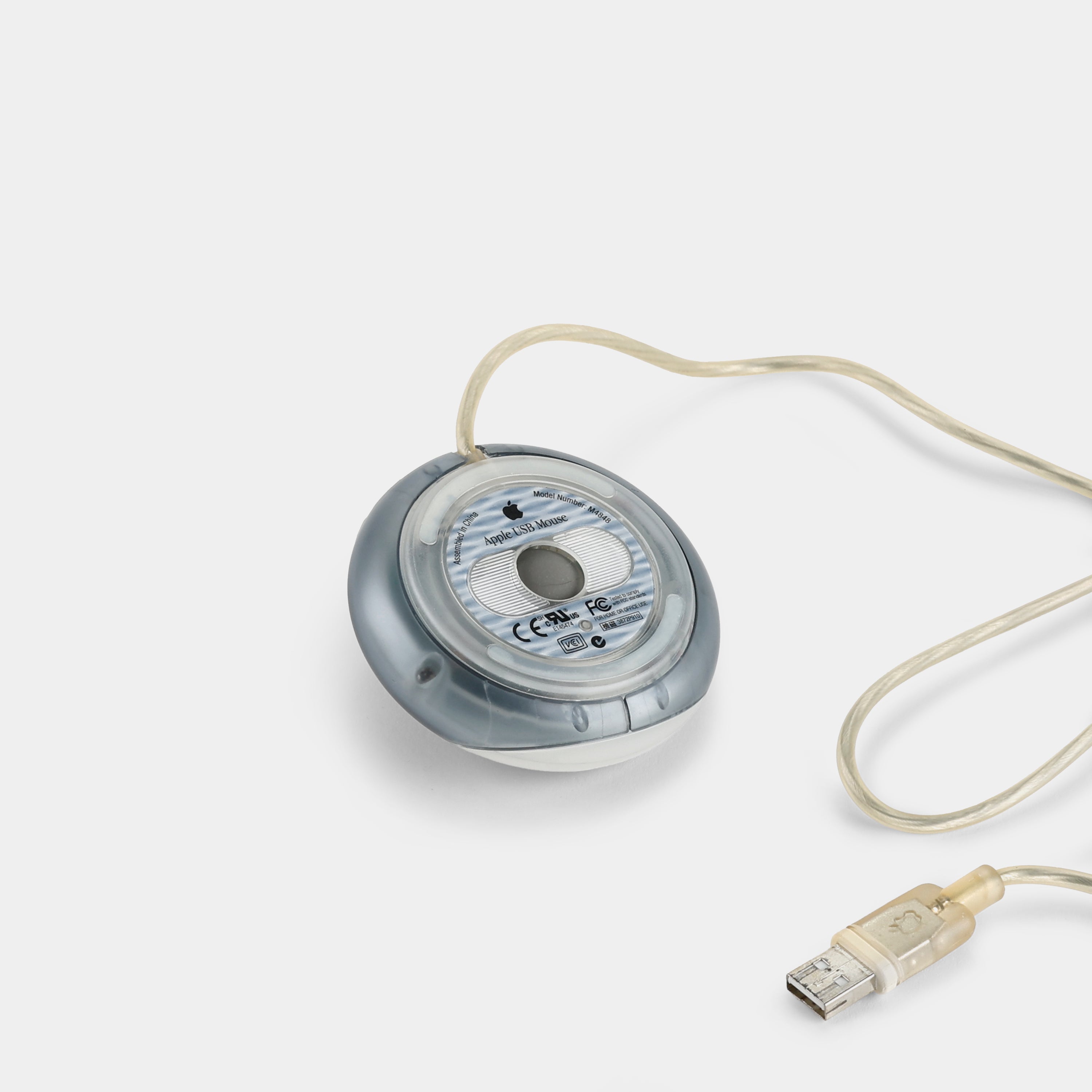 Vintage Apple Model M4848 USB Graphite G3 Puck Mouse