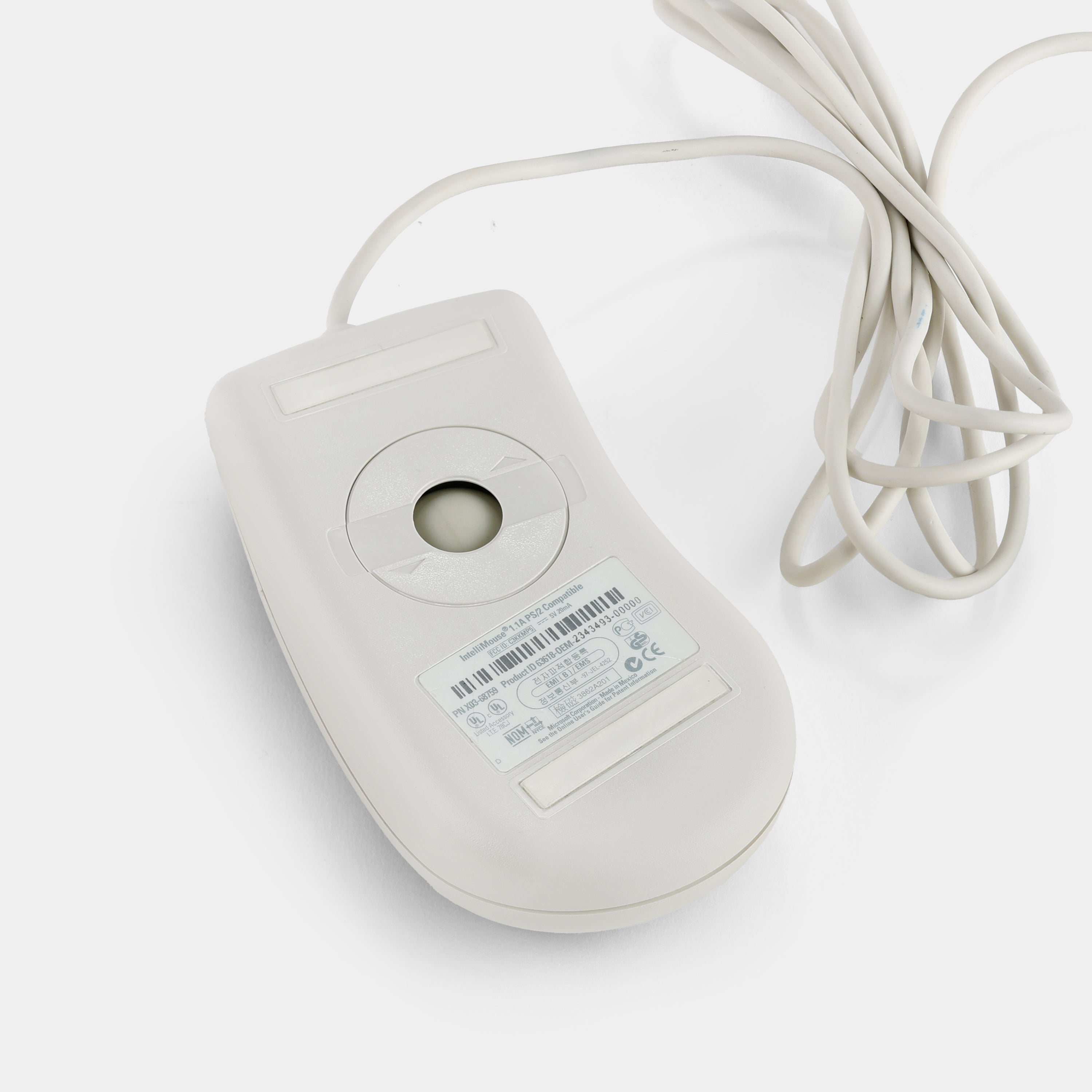 Vintage Microsoft Rollerball IntelliMouse Computer Mouse