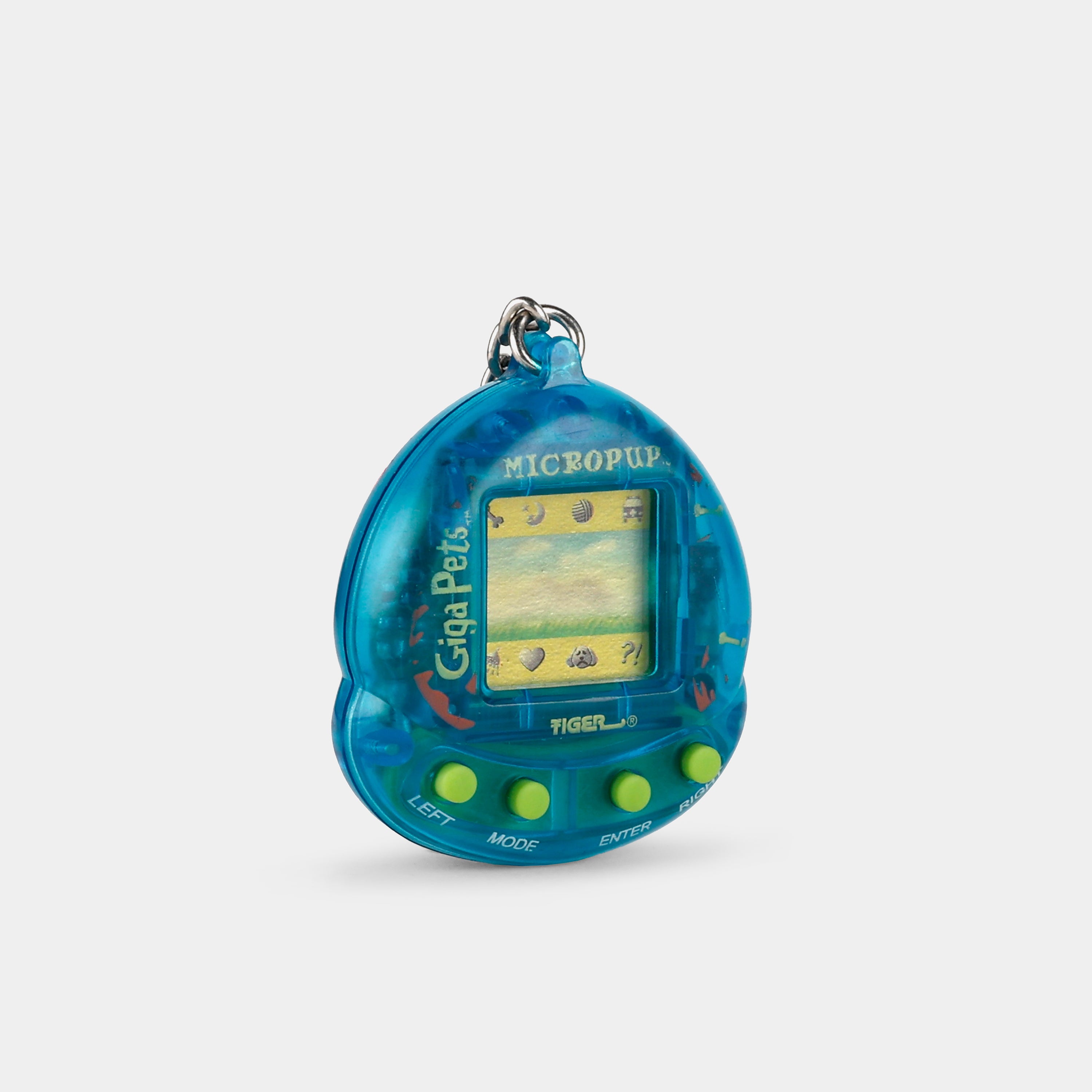 Giga Pets Micro Pup Transparent Blue Virtual Pet
