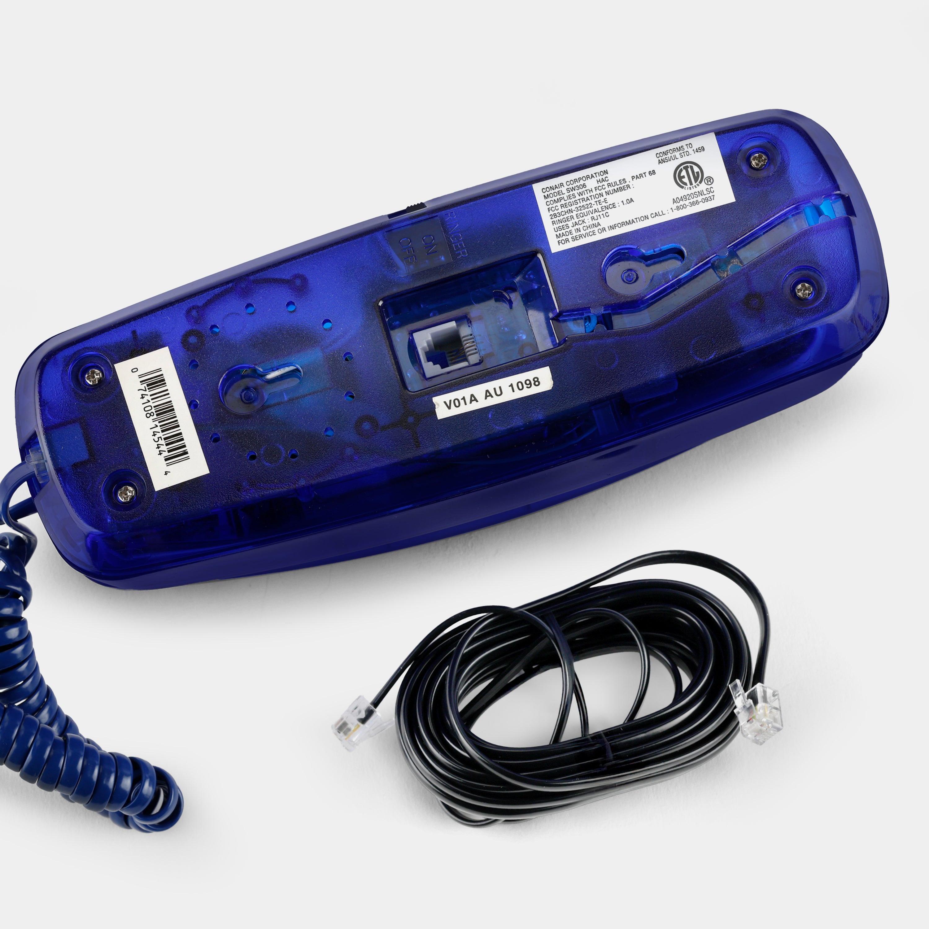 Conair SW306 Transparent Blue Telephone