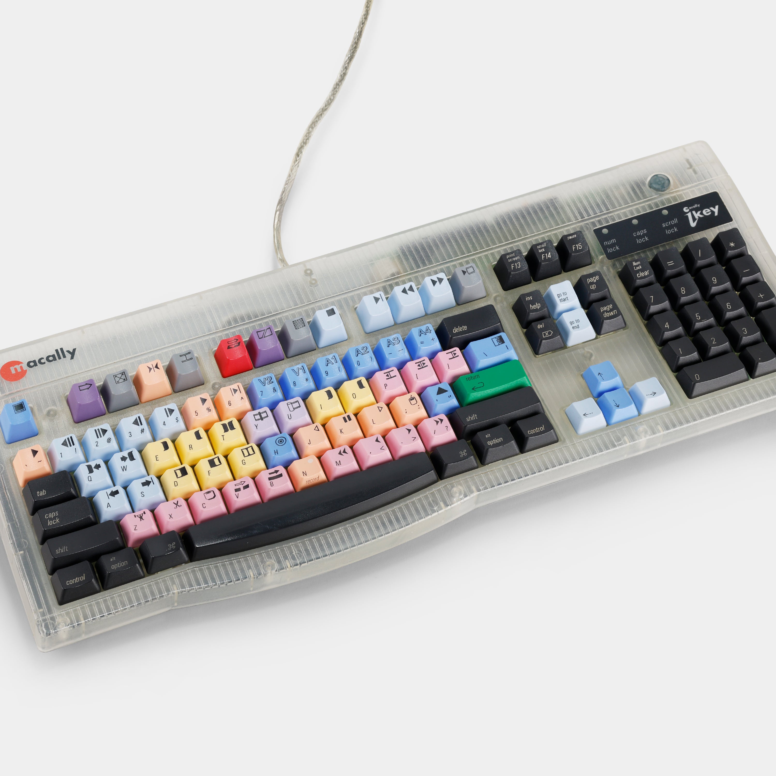 Macally iKey 4 Transparent Keyboard