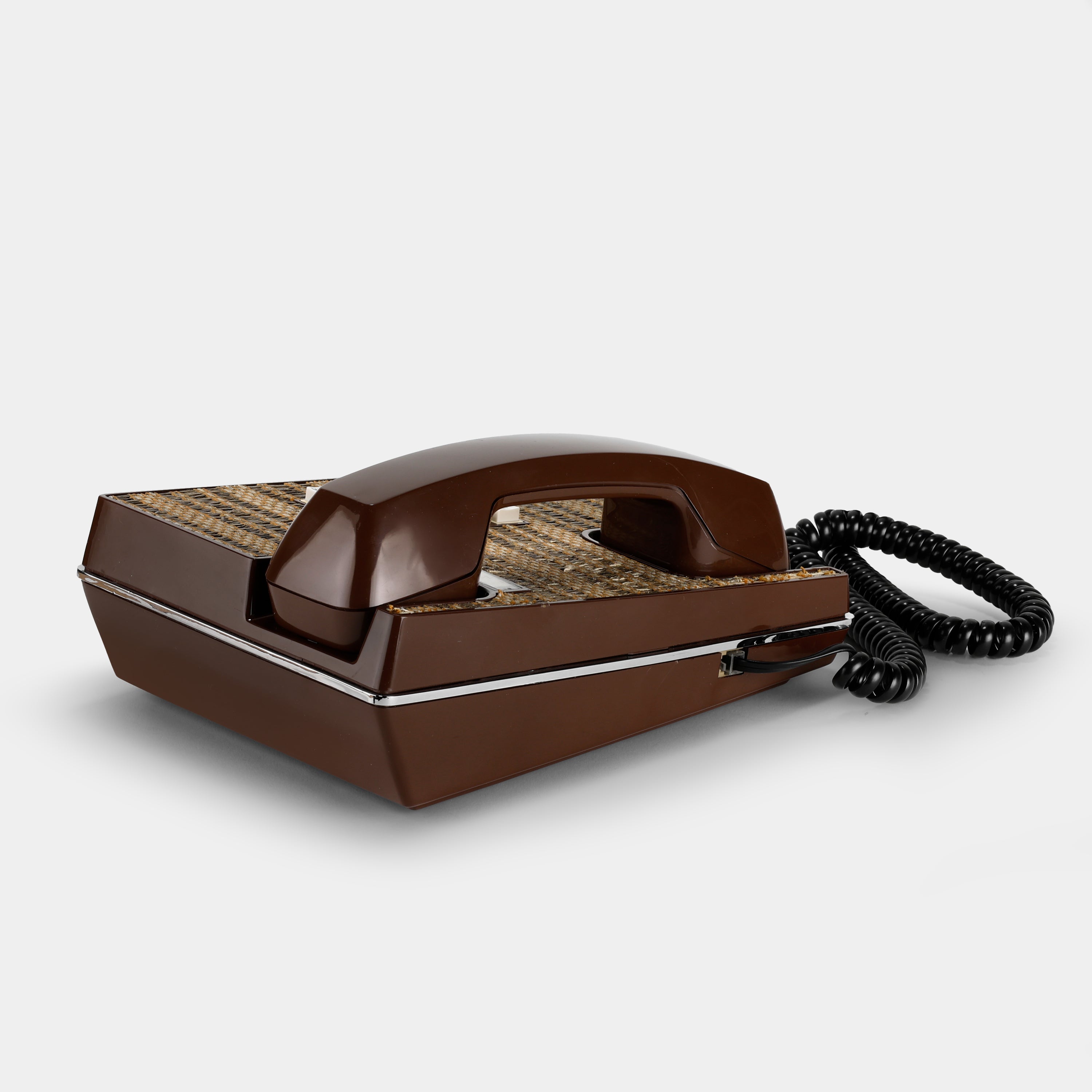 Western Electric Brown Rattan Telephone
