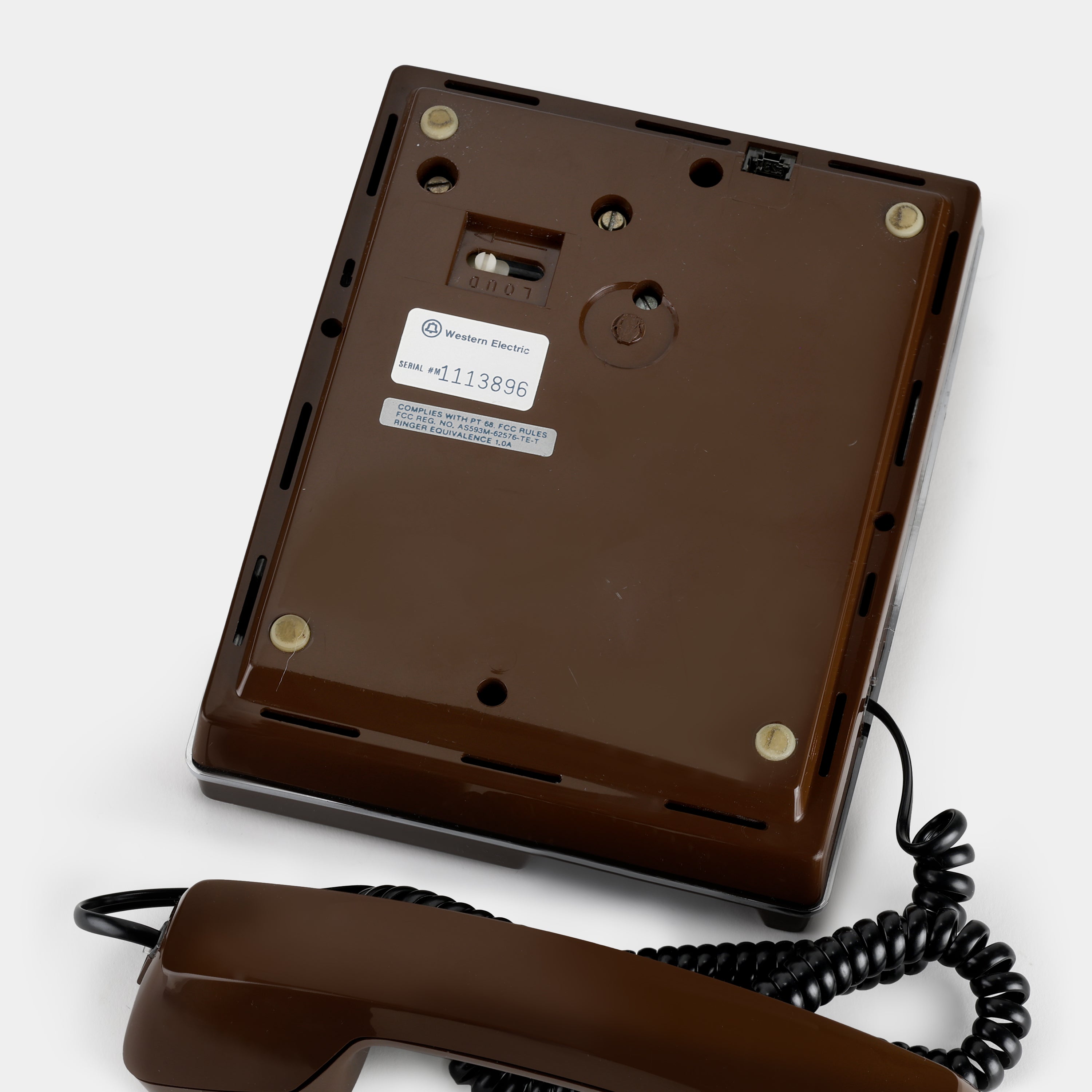 Western Electric Brown Rattan Telephone