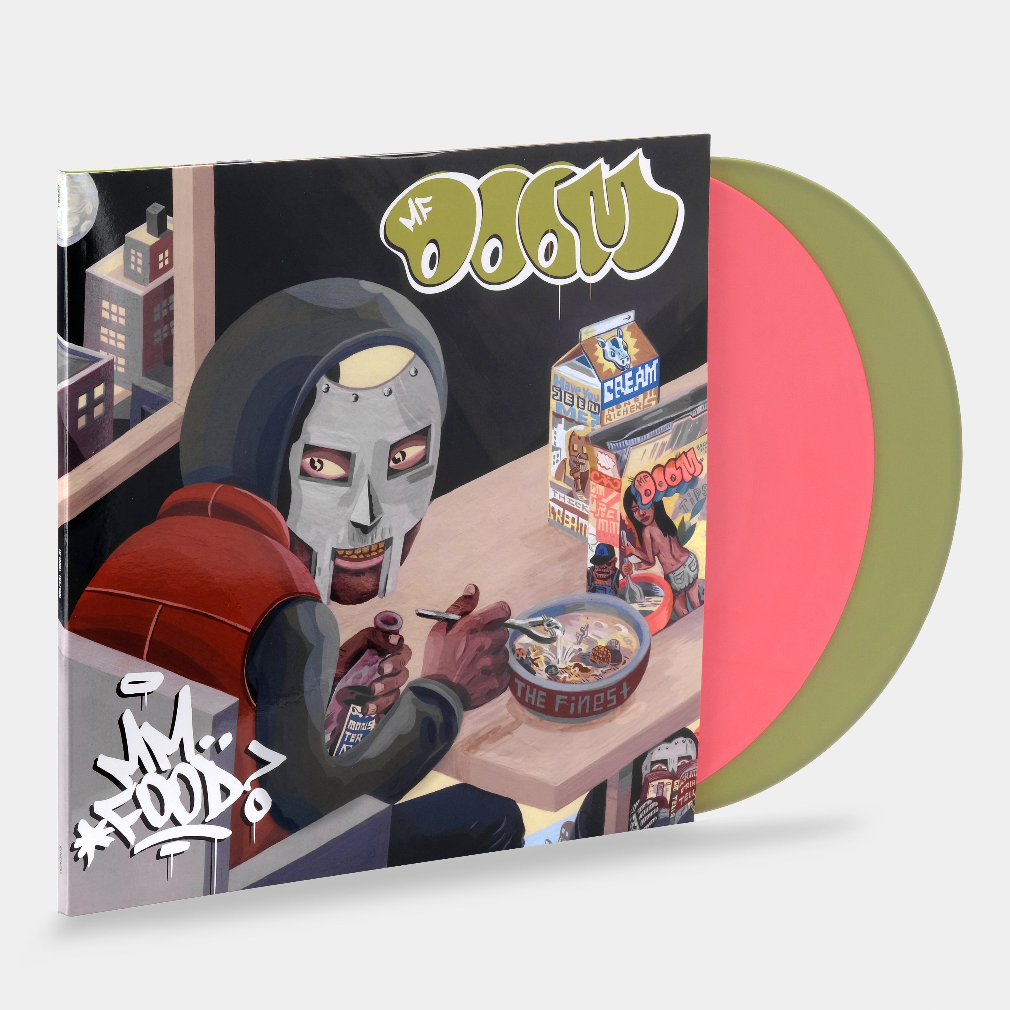 MF DOOM - MM..FOOD 2xLP Pink & Green Vinyl Record