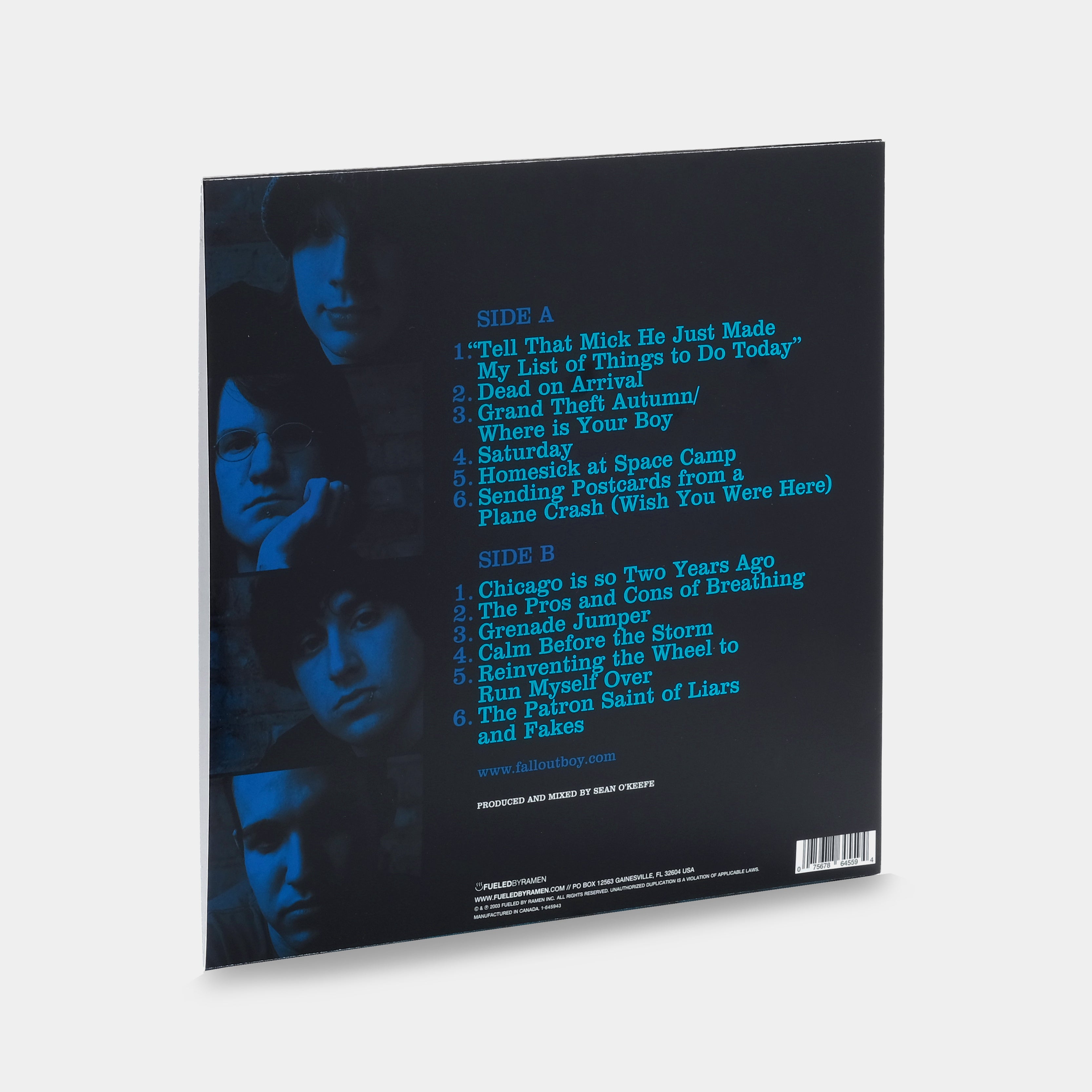 Fall Out Boy - Take This To Your Grave LP Silver Vinyl Record