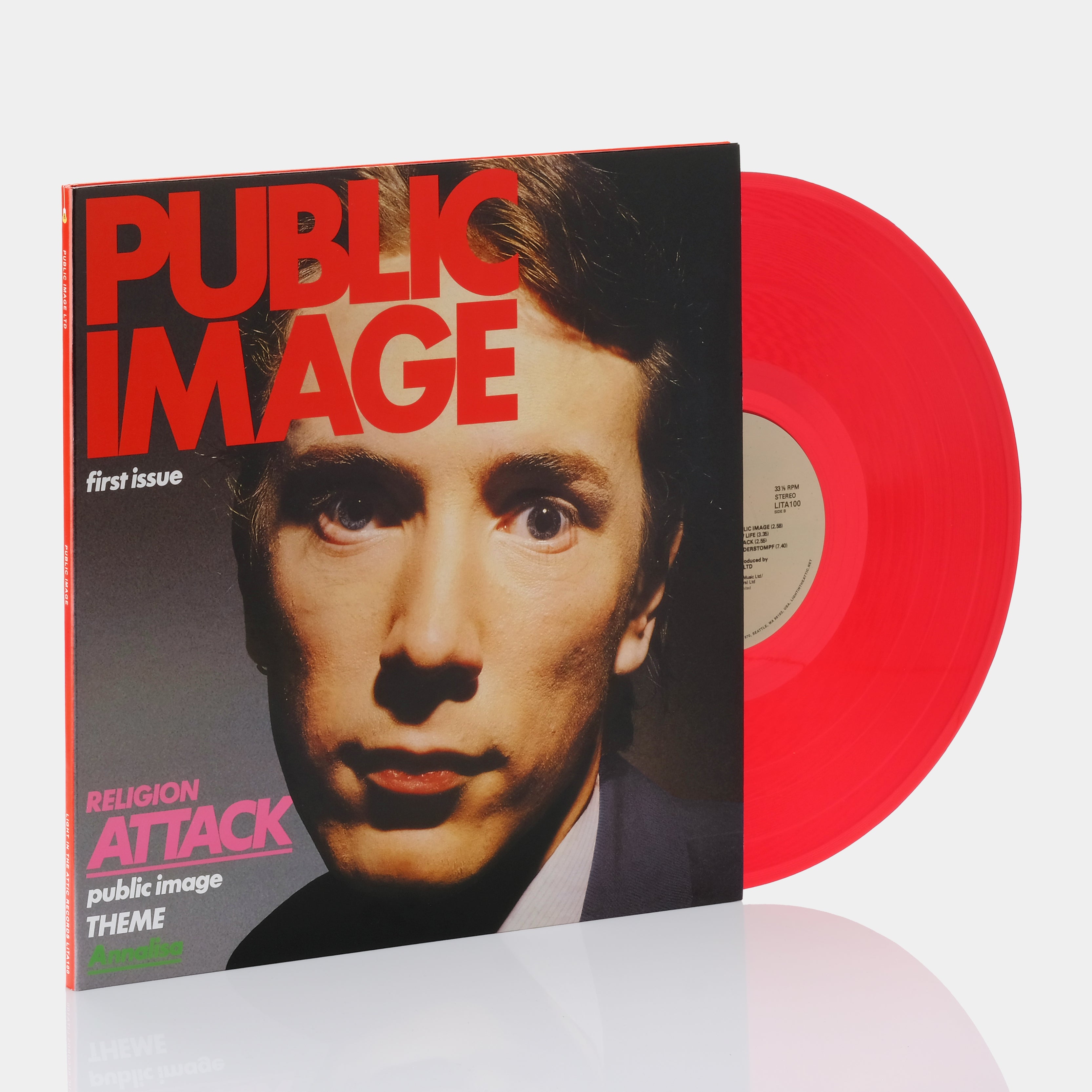 Public Image Ltd - First Issue LP Clear Red Vinyl Record