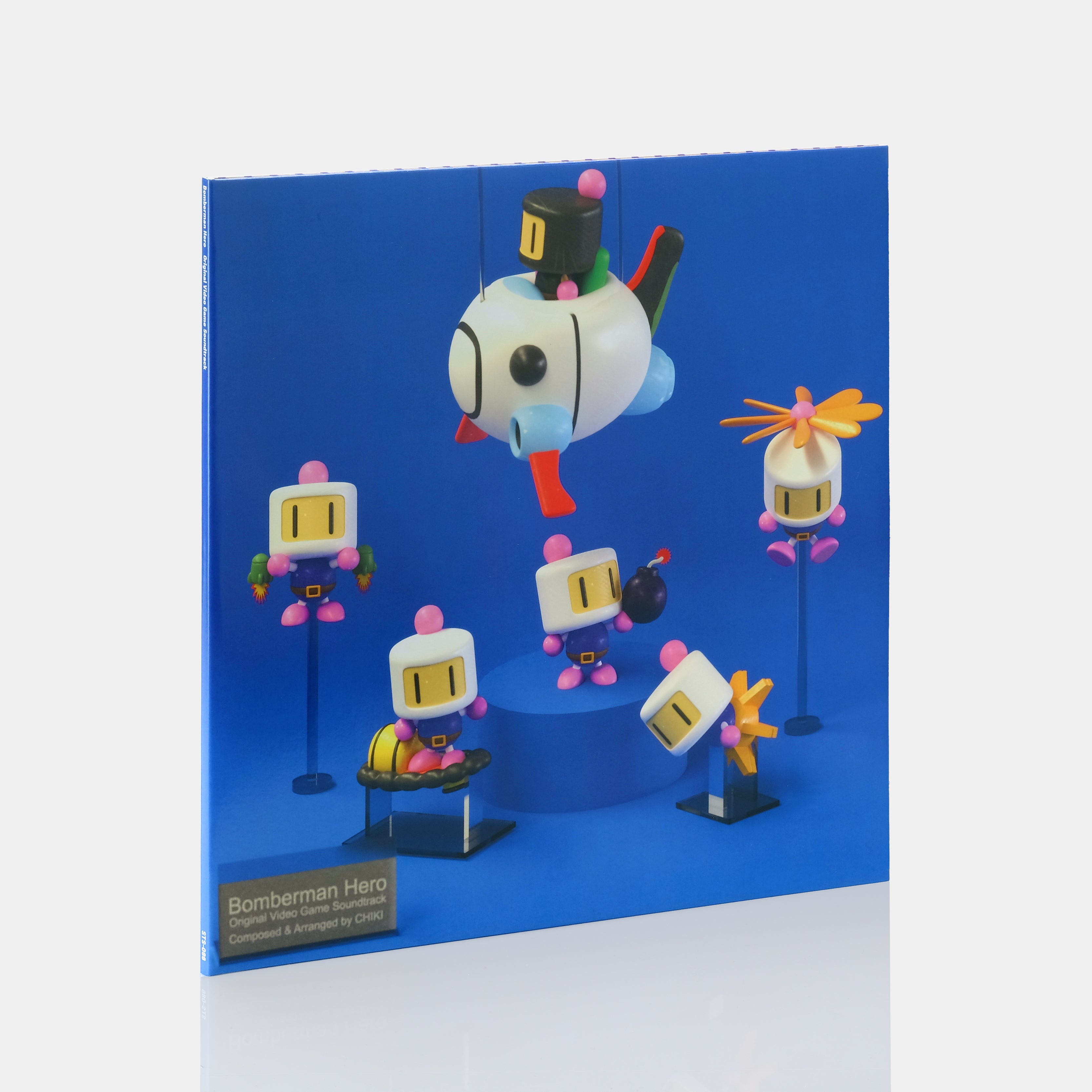 Jun Chikuma - Bomberman Hero (Original Video Game Soundtrack) 2xLP Transparent Blue Vinyl Record