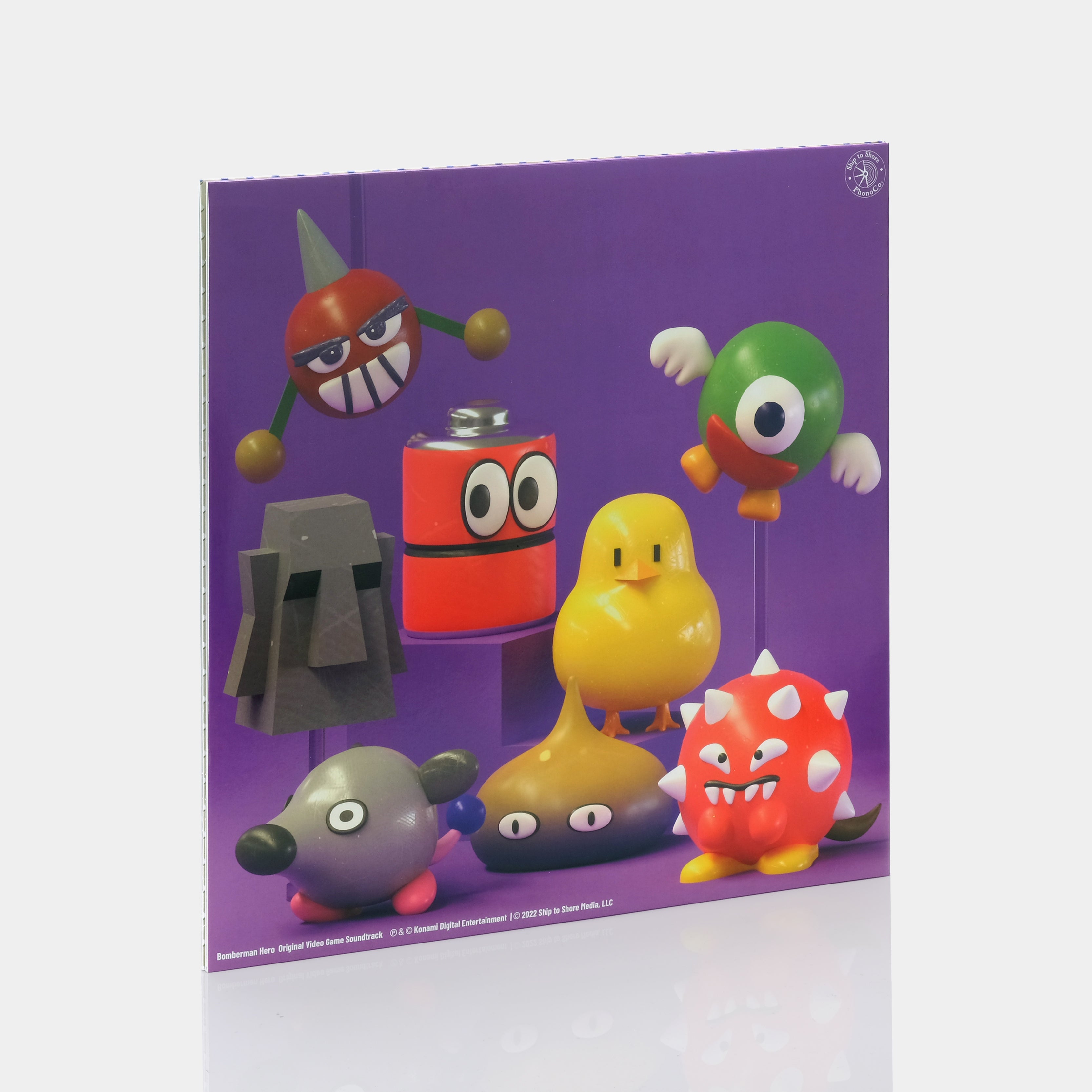 Jun Chikuma - Bomberman Hero (Original Video Game Soundtrack) 2xLP Transparent Blue Vinyl Record