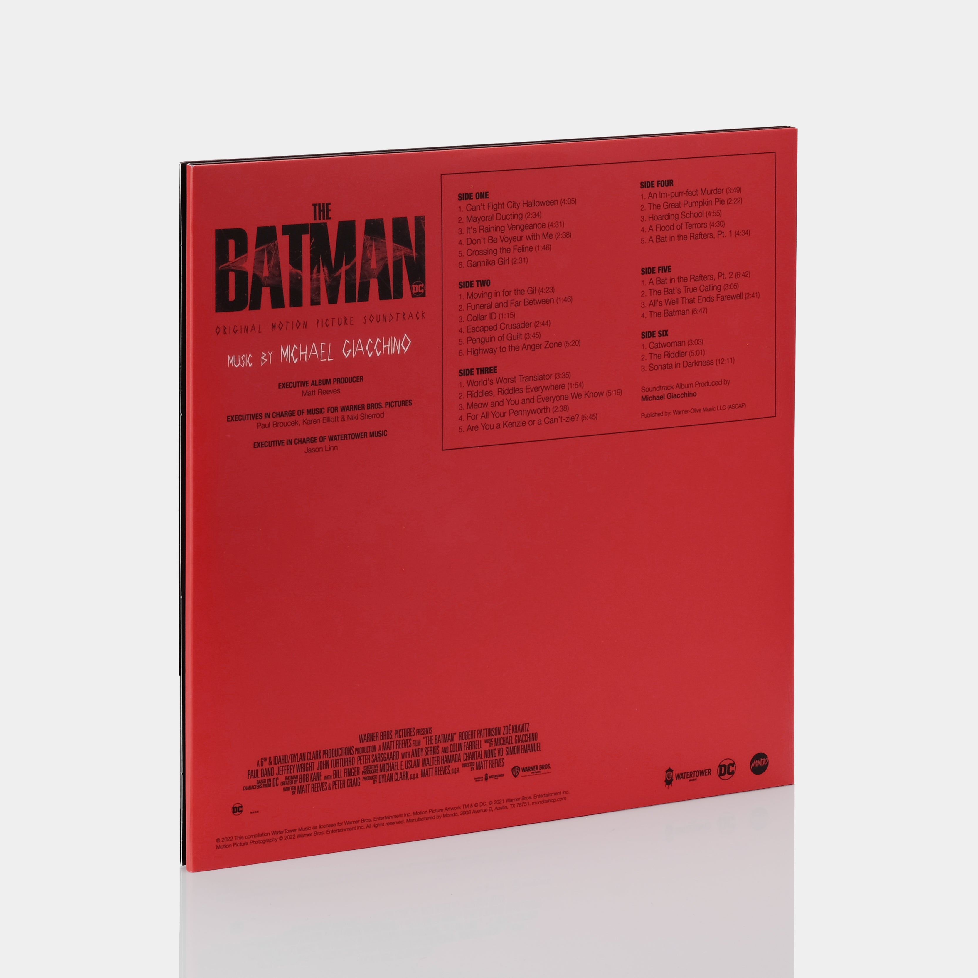 The Batman (Original Motion Picture Soundtrack) 3xLP Red, Black and Green Vinyl Record