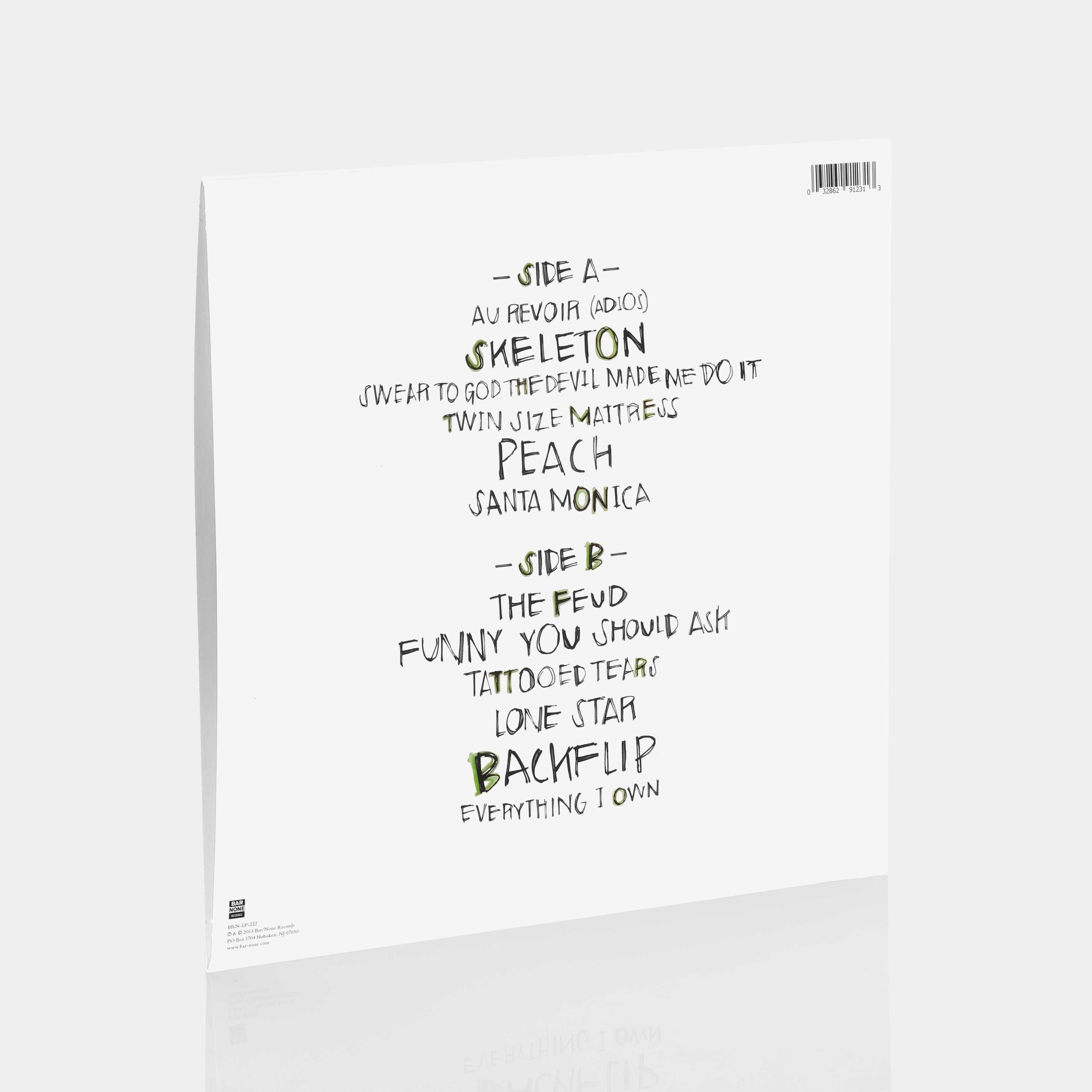 The Front Bottoms - Talon Of The Hawk LP Turquoise Blue Vinyl Record