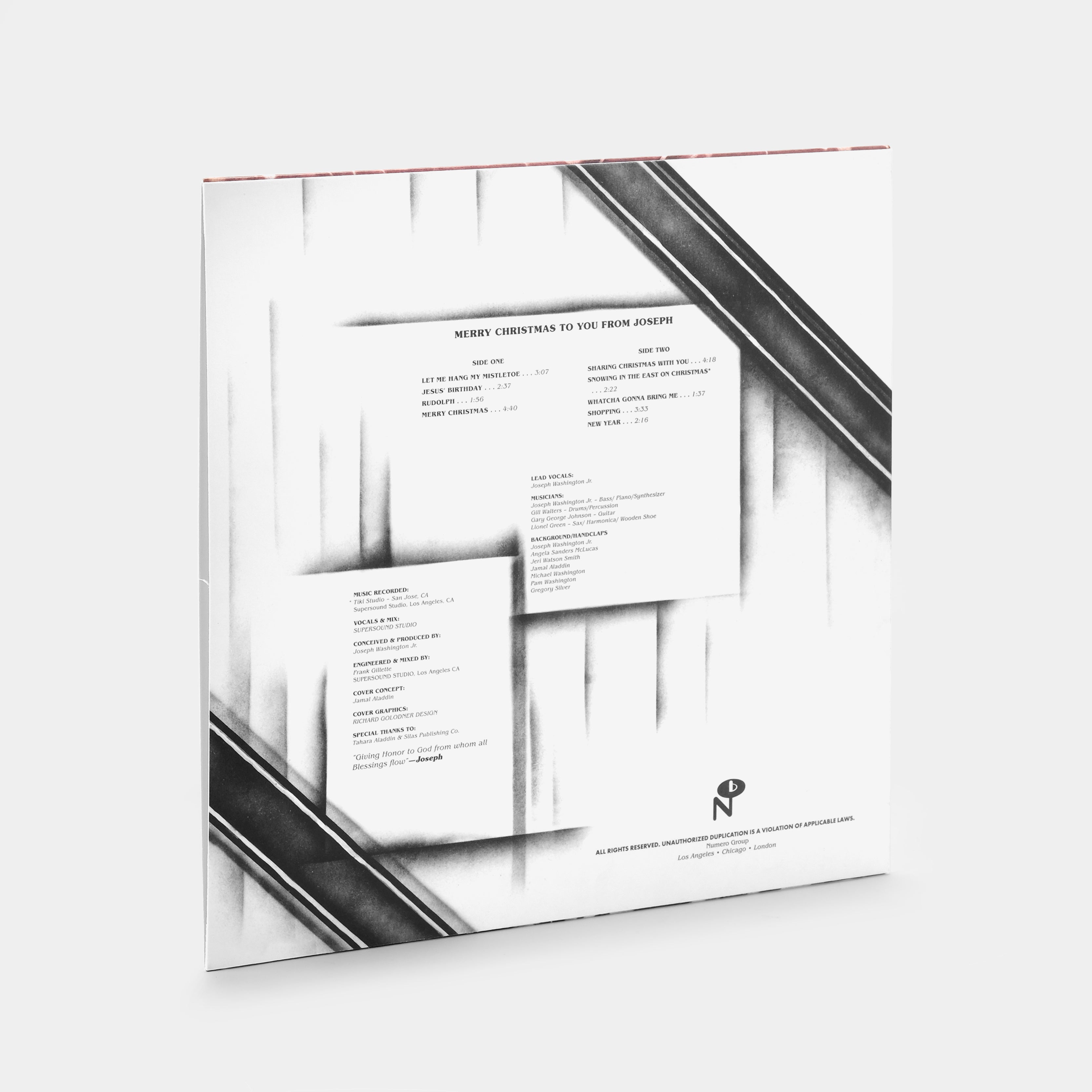 Joseph Washington, Jr. - Merry Christmas To You From Joseph LP Hung Mistletoe Green Vinyl Record