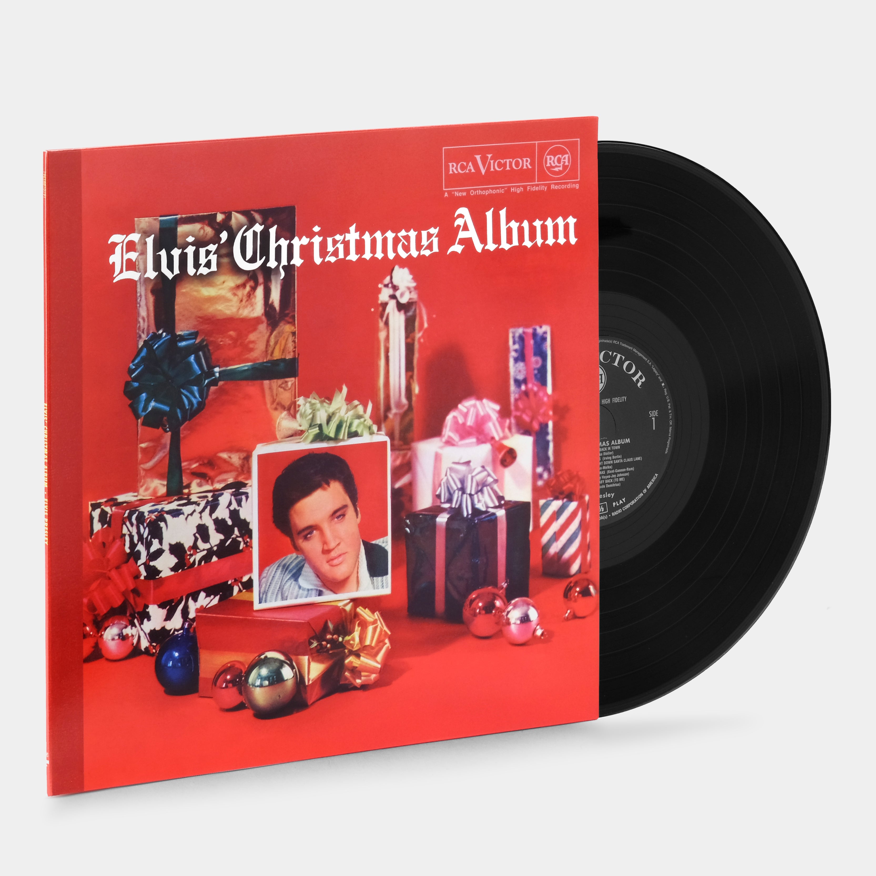 Vintage Elvis selling Christmas Through The Years Record