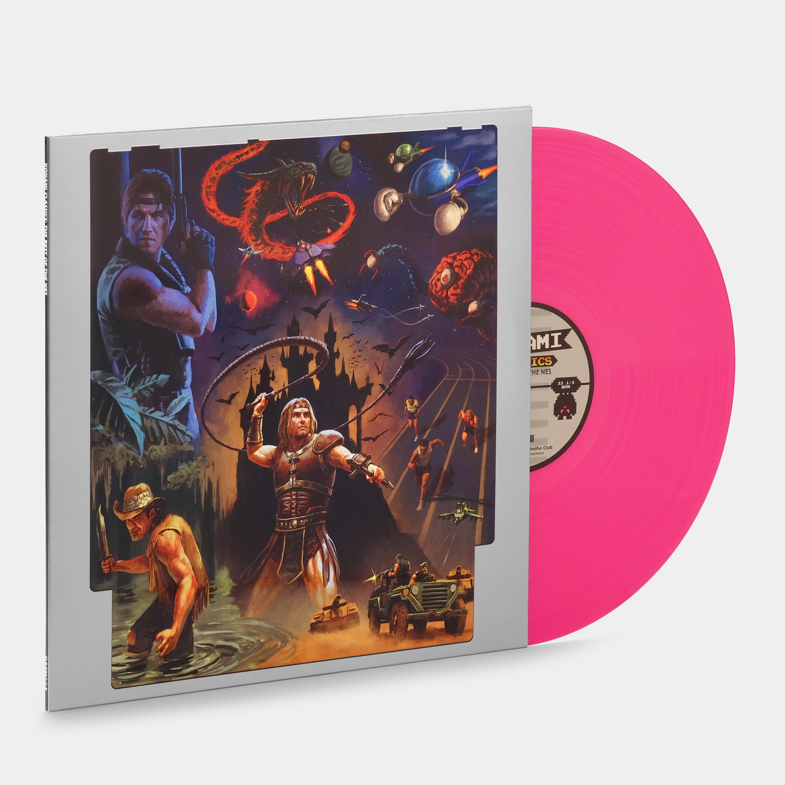 Konami Classics: Best of the NES LP Hot Pink Vinyl Record