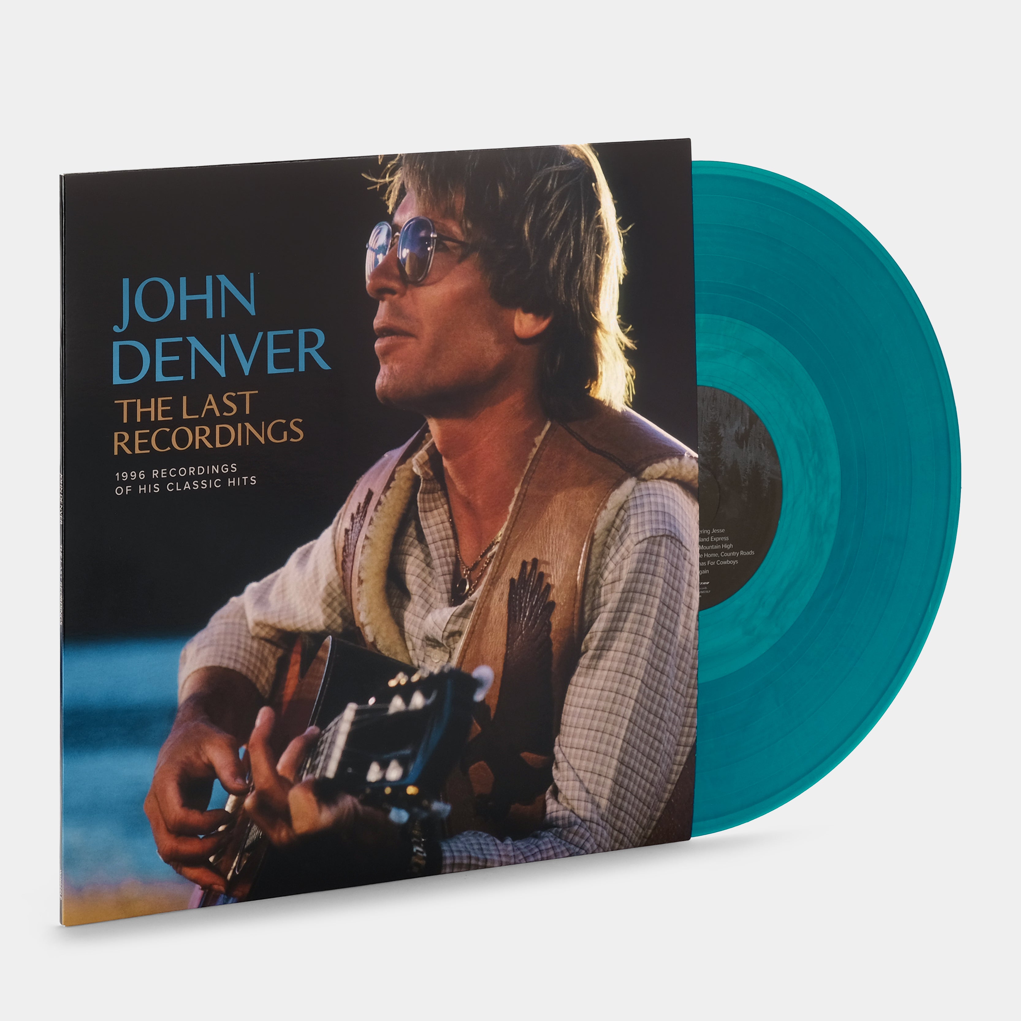 John Denver - The Last Recordings LP Blue Seafoam Wave Vinyl Record