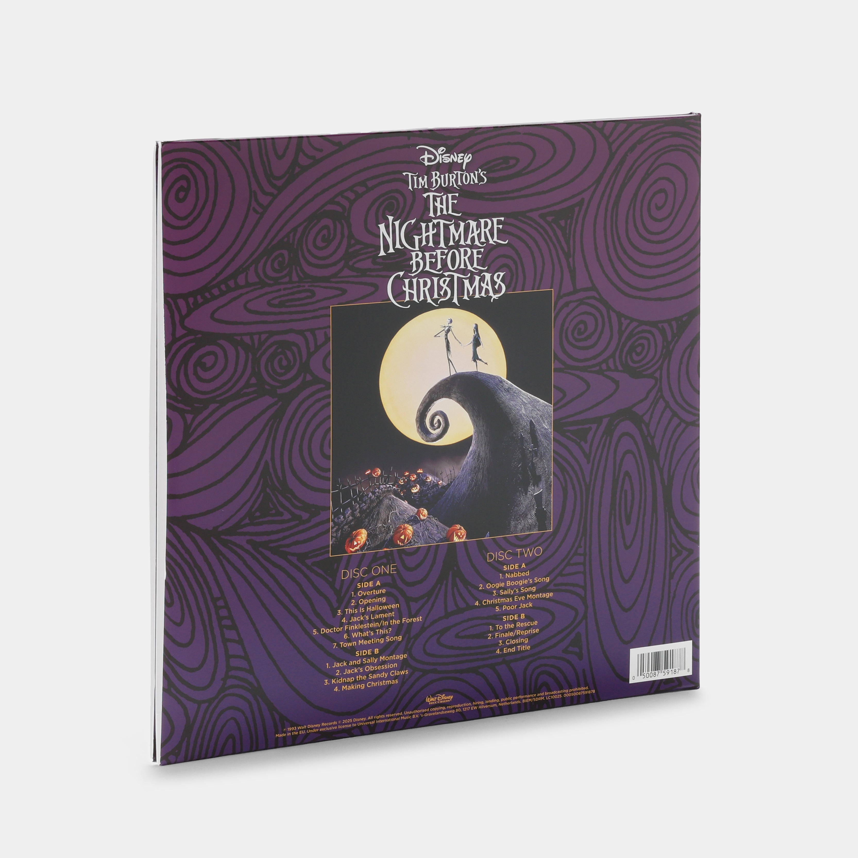 Danny Elfman - Tim Burton's The Nightmare Before Christmas (Original Motion Picture Soundtrack) 2xLP Glow in the Dark Vinyl Record