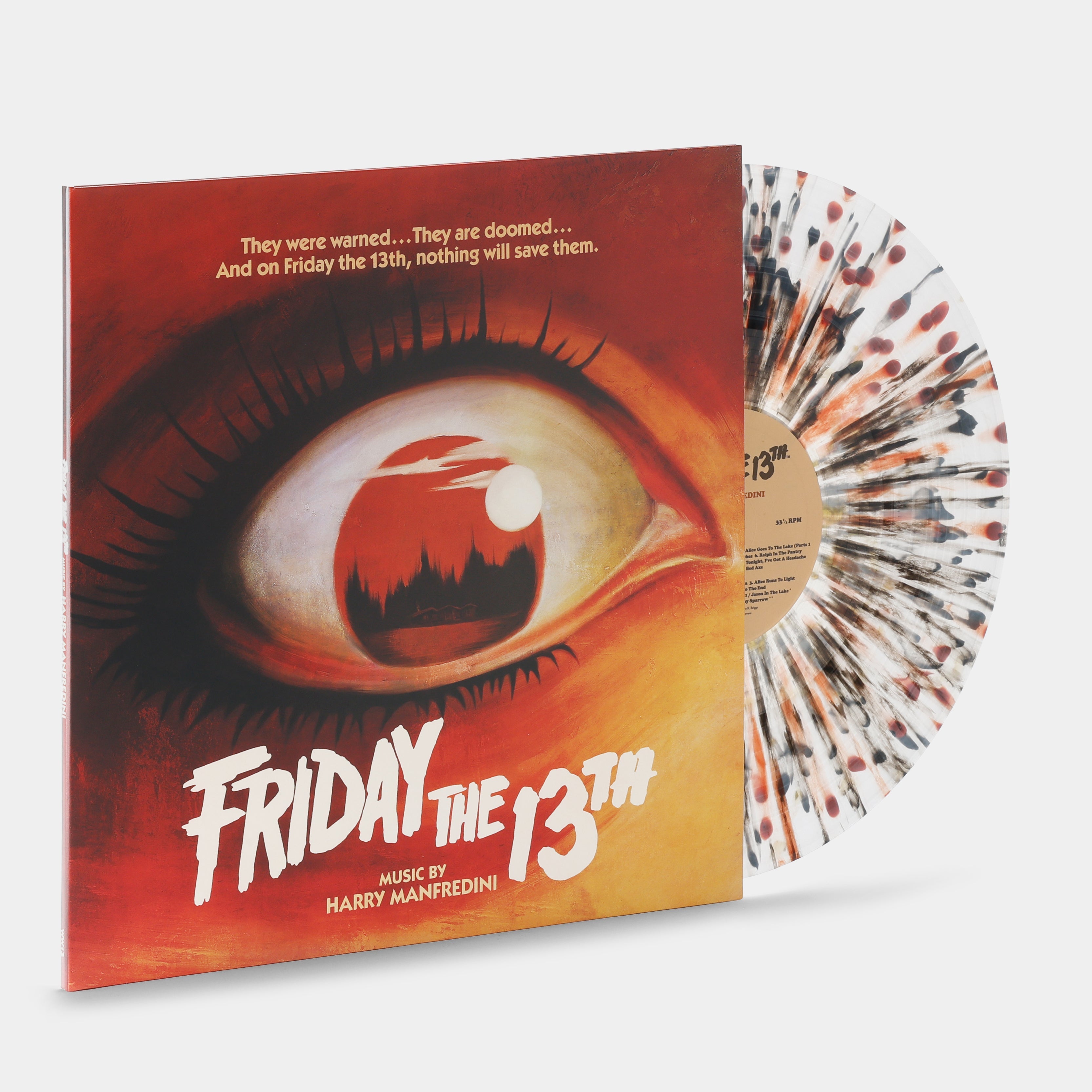 Harry Manfredini - Friday The 13th (Original Motion Picture Score) LP Silver, Black, Red and Metallic Splatter Vinyl Record