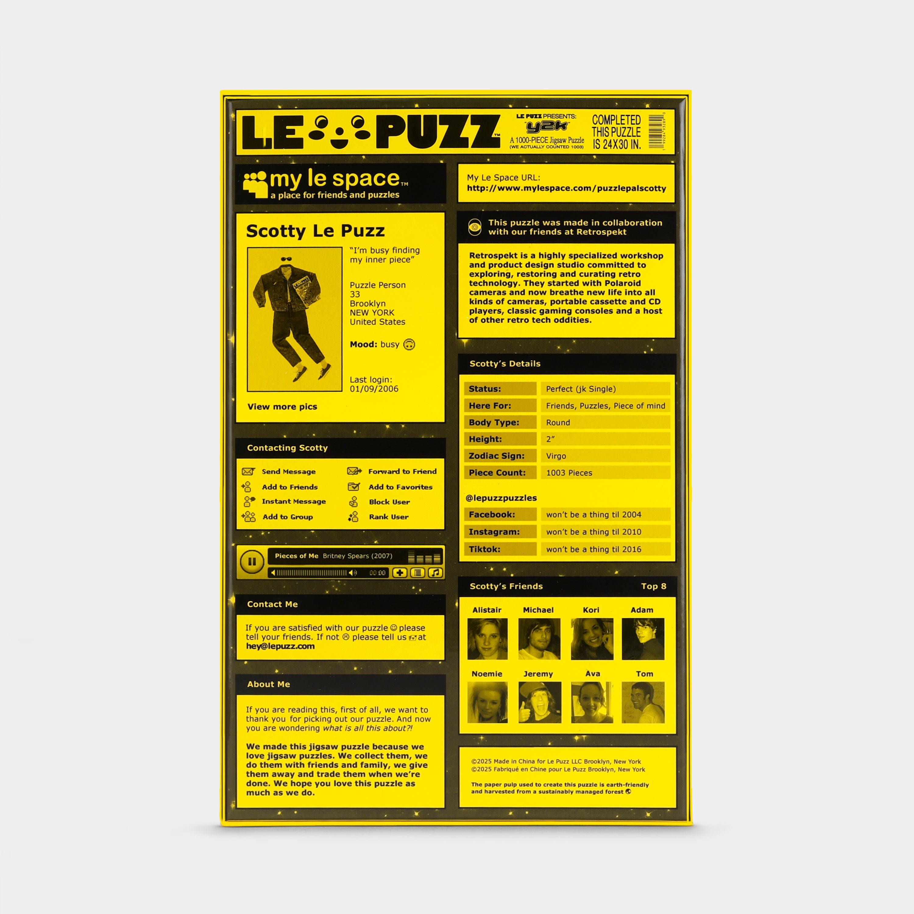 Le Puzz x Retrospekt Y2K Retro Tech 1000-Piece Puzzle