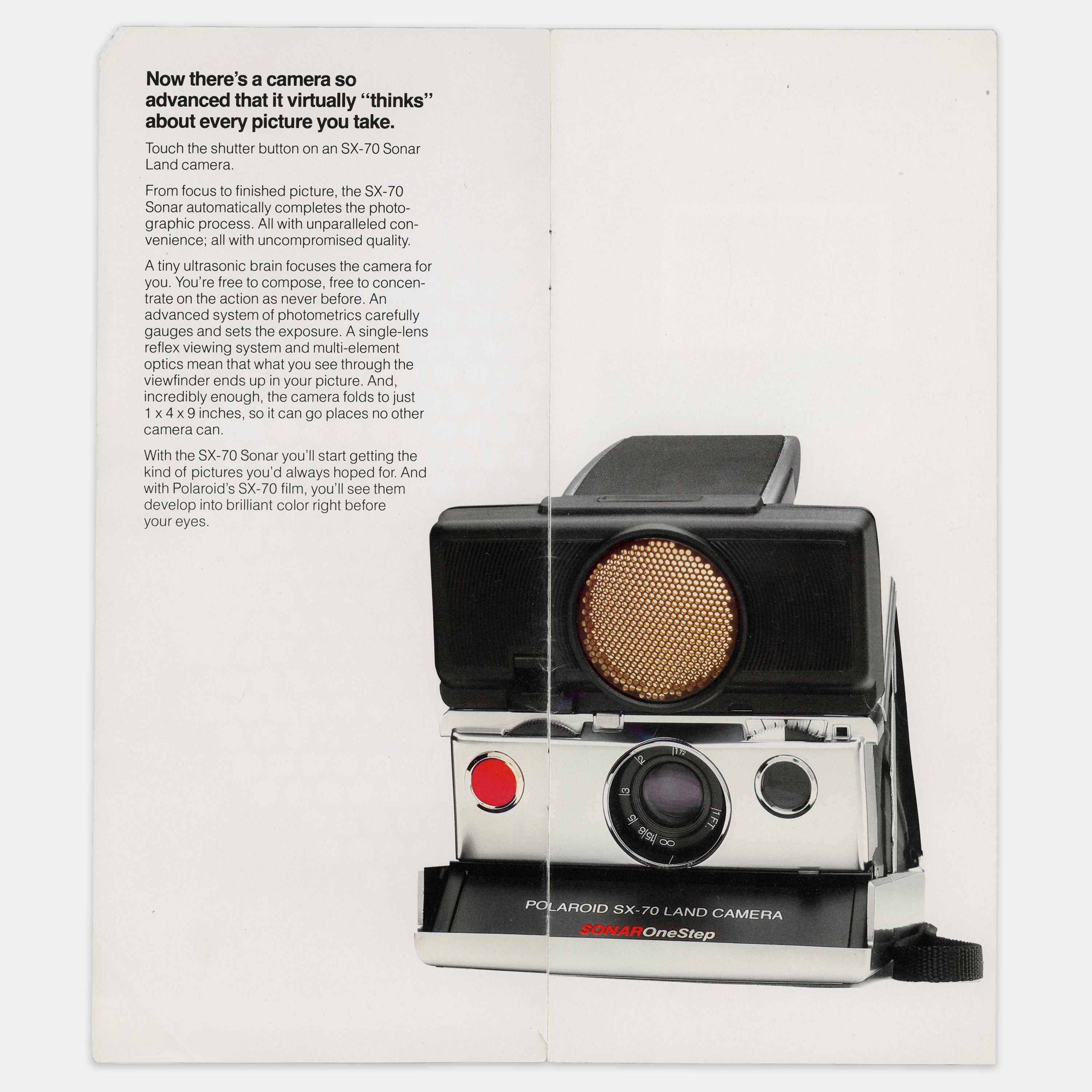 Polaroid SX-70 Sonar OneStep Land Camera Brochure