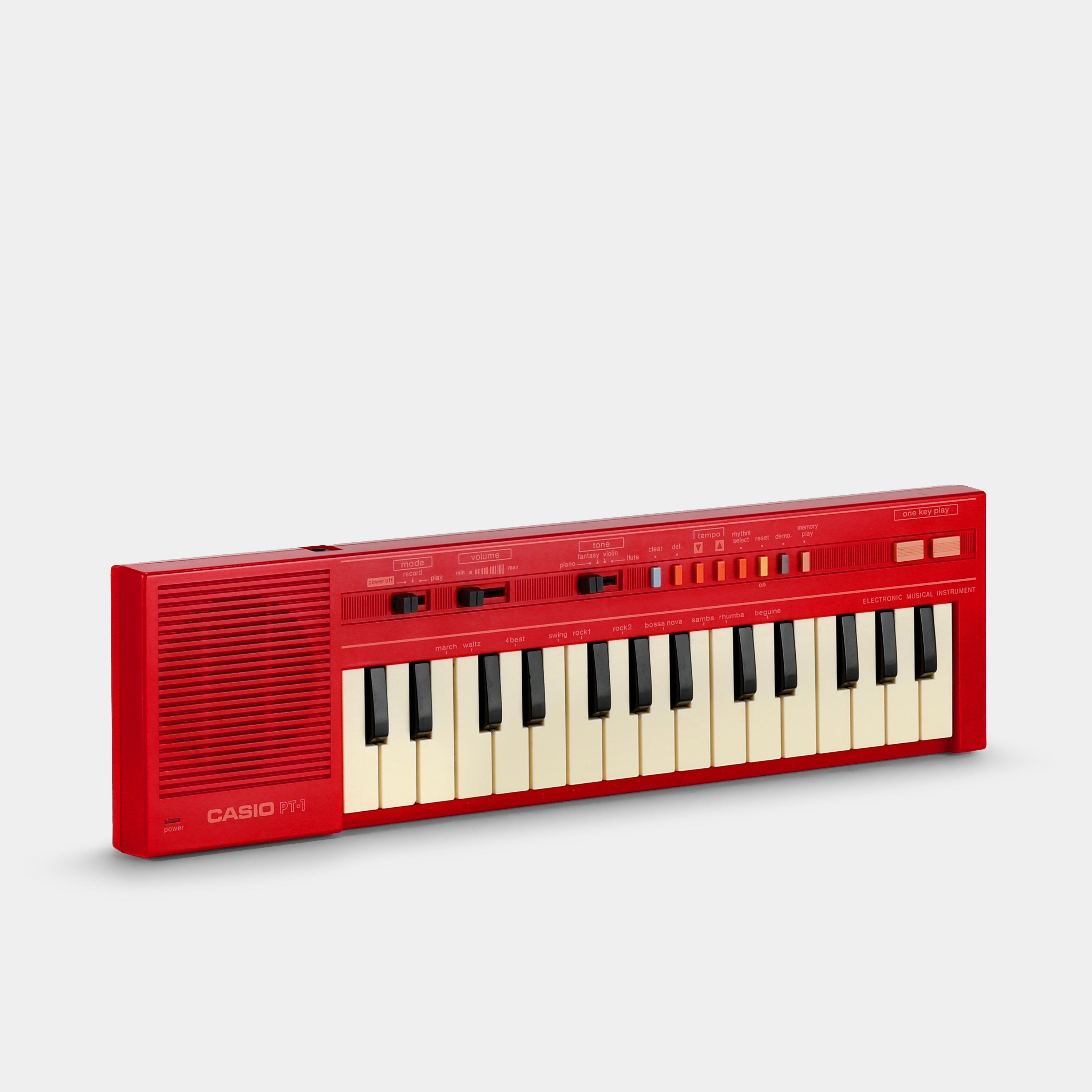 Casio PT-1 Red Mini Synthesizer