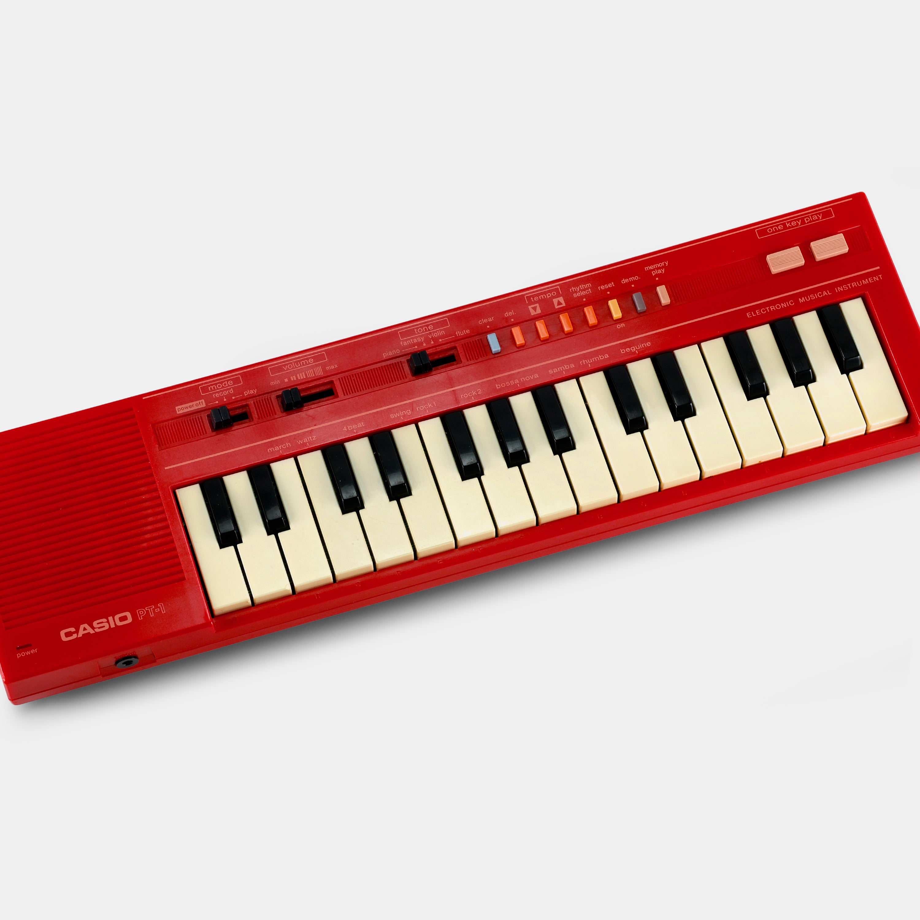 Casio PT-1 Red Mini Synthesizer