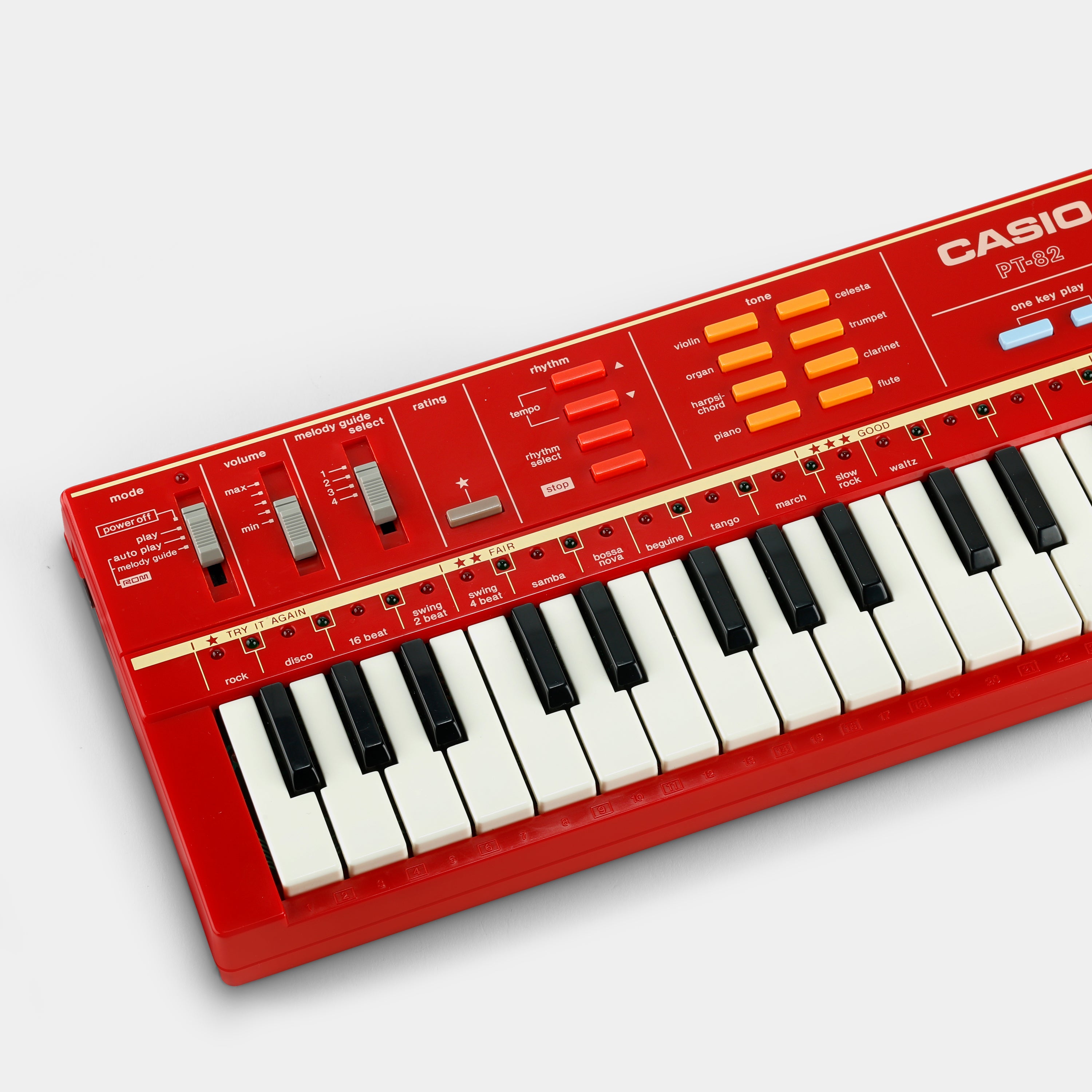 Casio PT-82 32-Key Red Mini Synthesizer