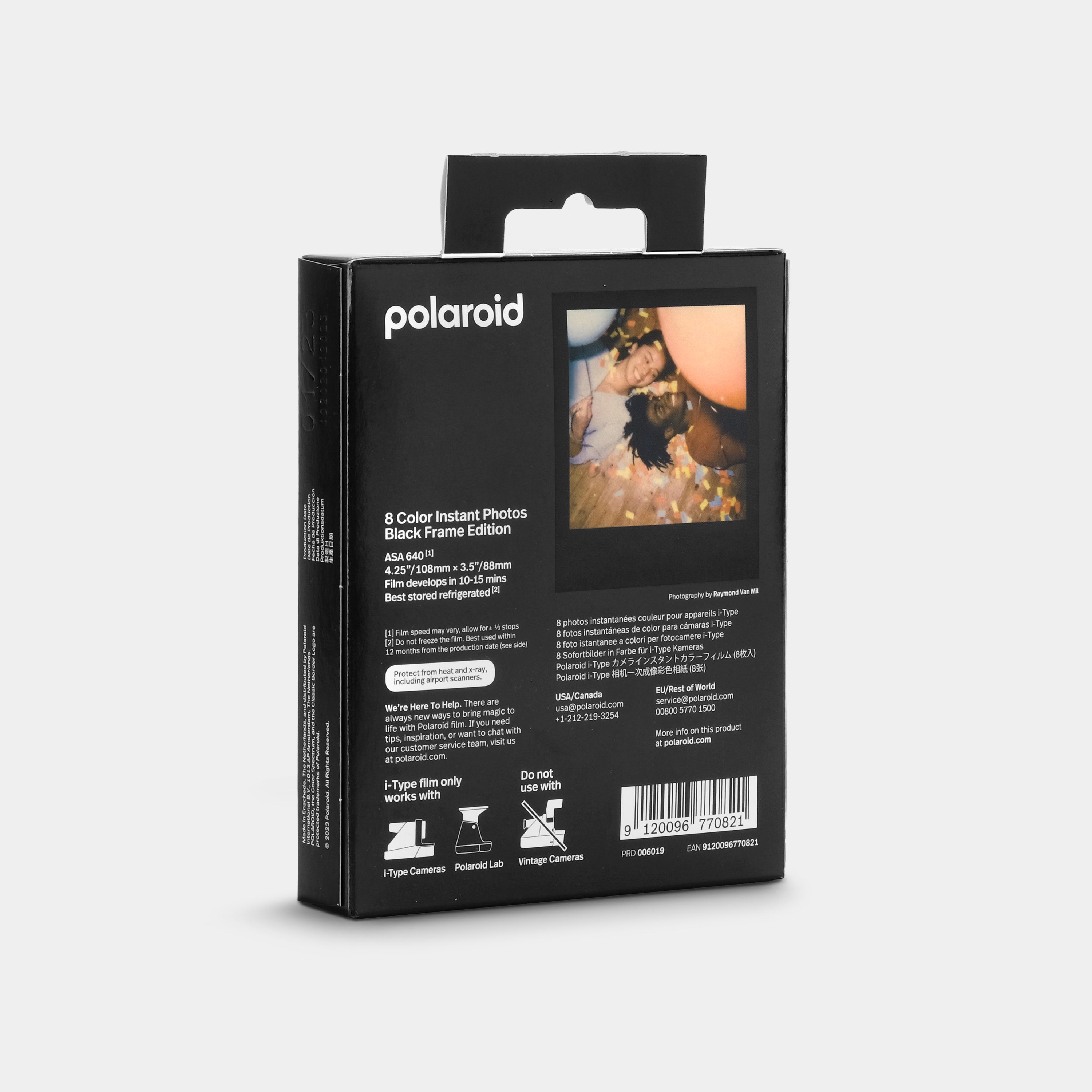 Polaroid Color i-Type Instant Film - Black Frame Edition