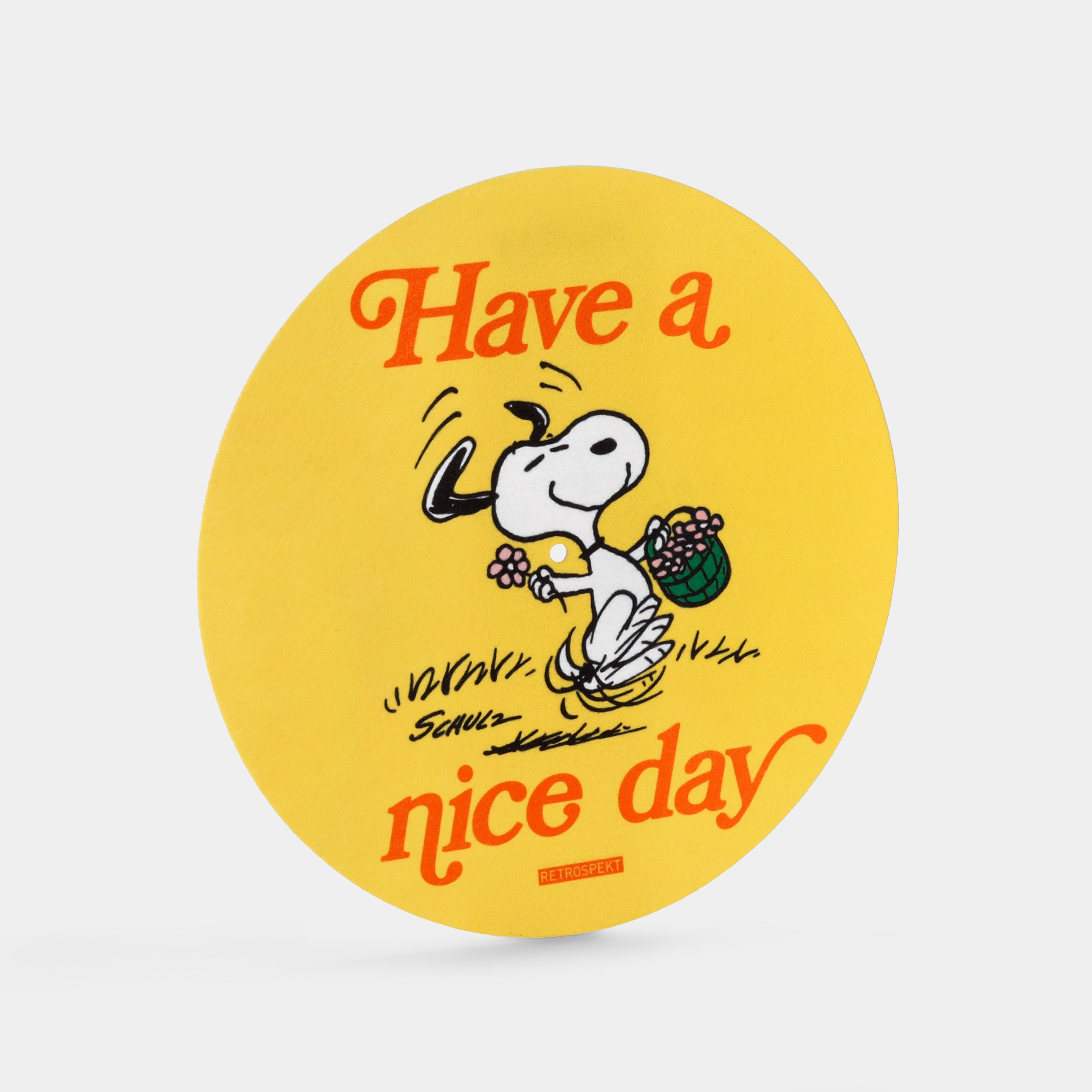 Snoopy "Have A Nice Day" Double-Sided Turntable Slipmat